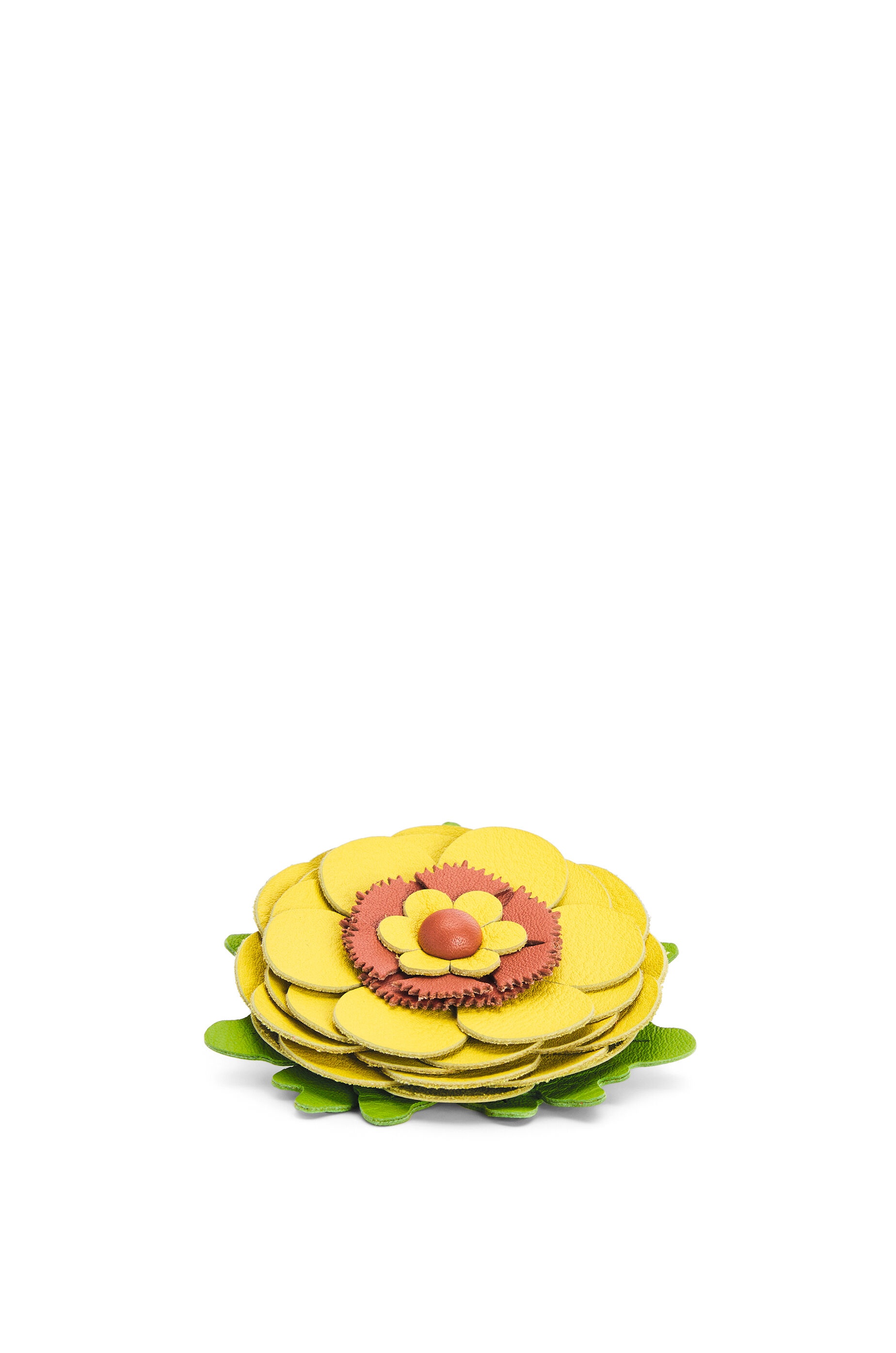 Pansy stud flower in classic calfskin - 3