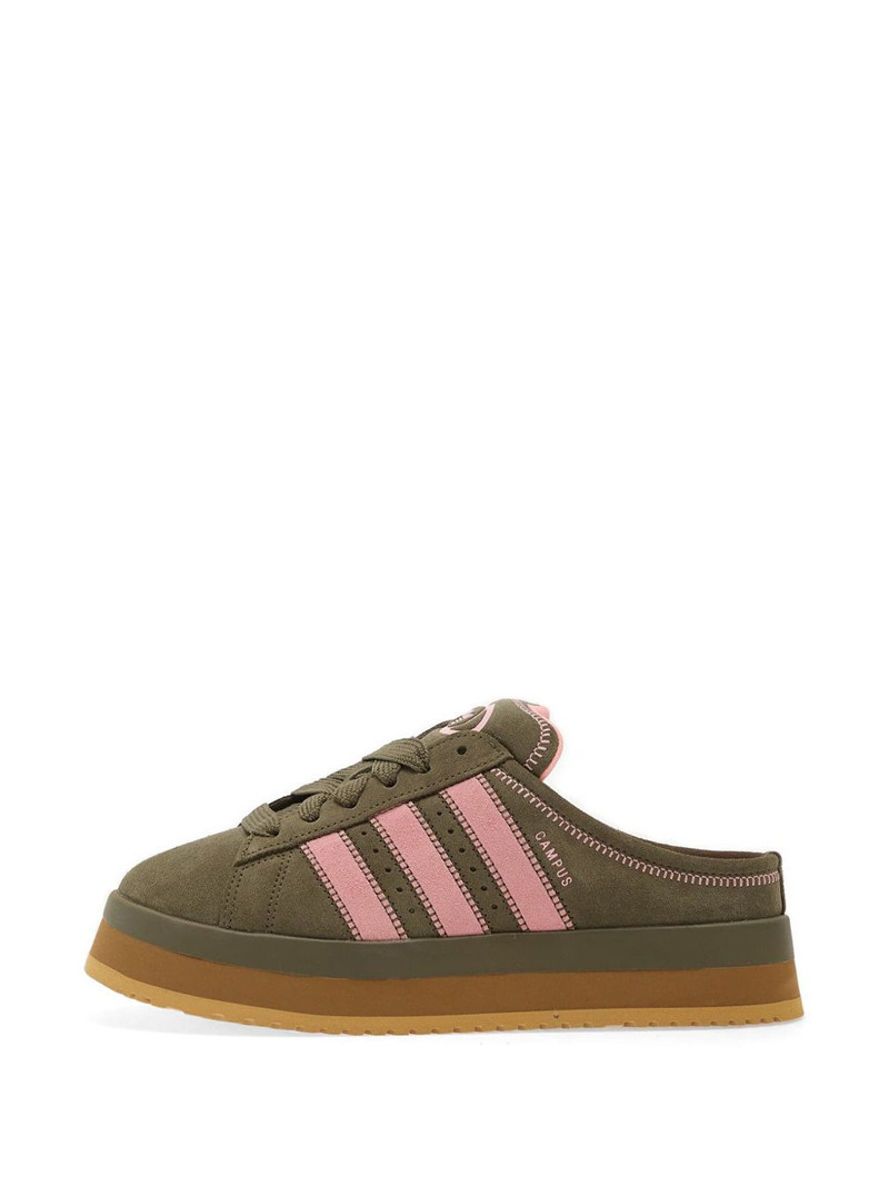 Campus 00s three-stripes platform-sole slippers 4