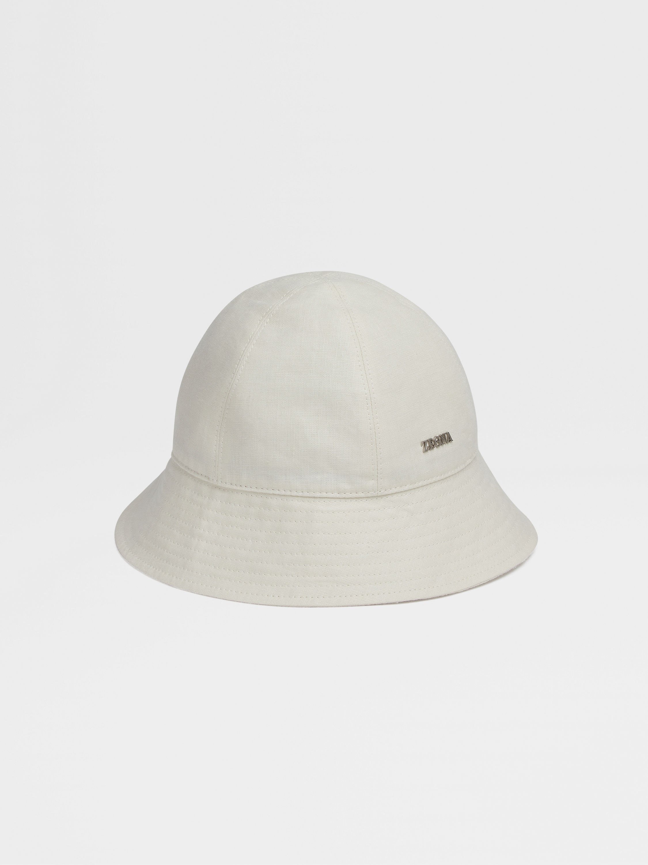 LIGHT BEIGE OASI LINO BUCKET HAT - 1