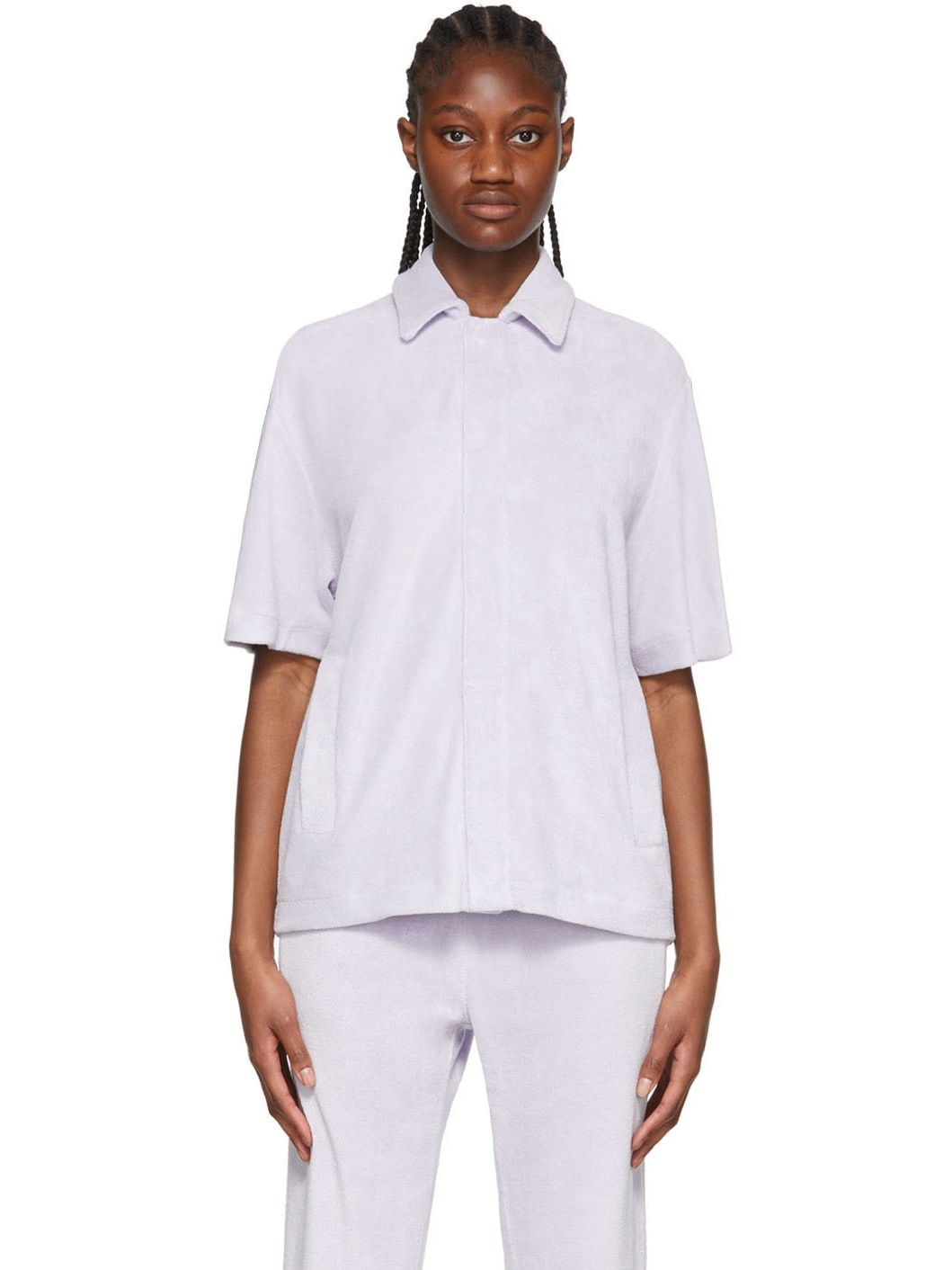 Purple Cotton Shirt - 1
