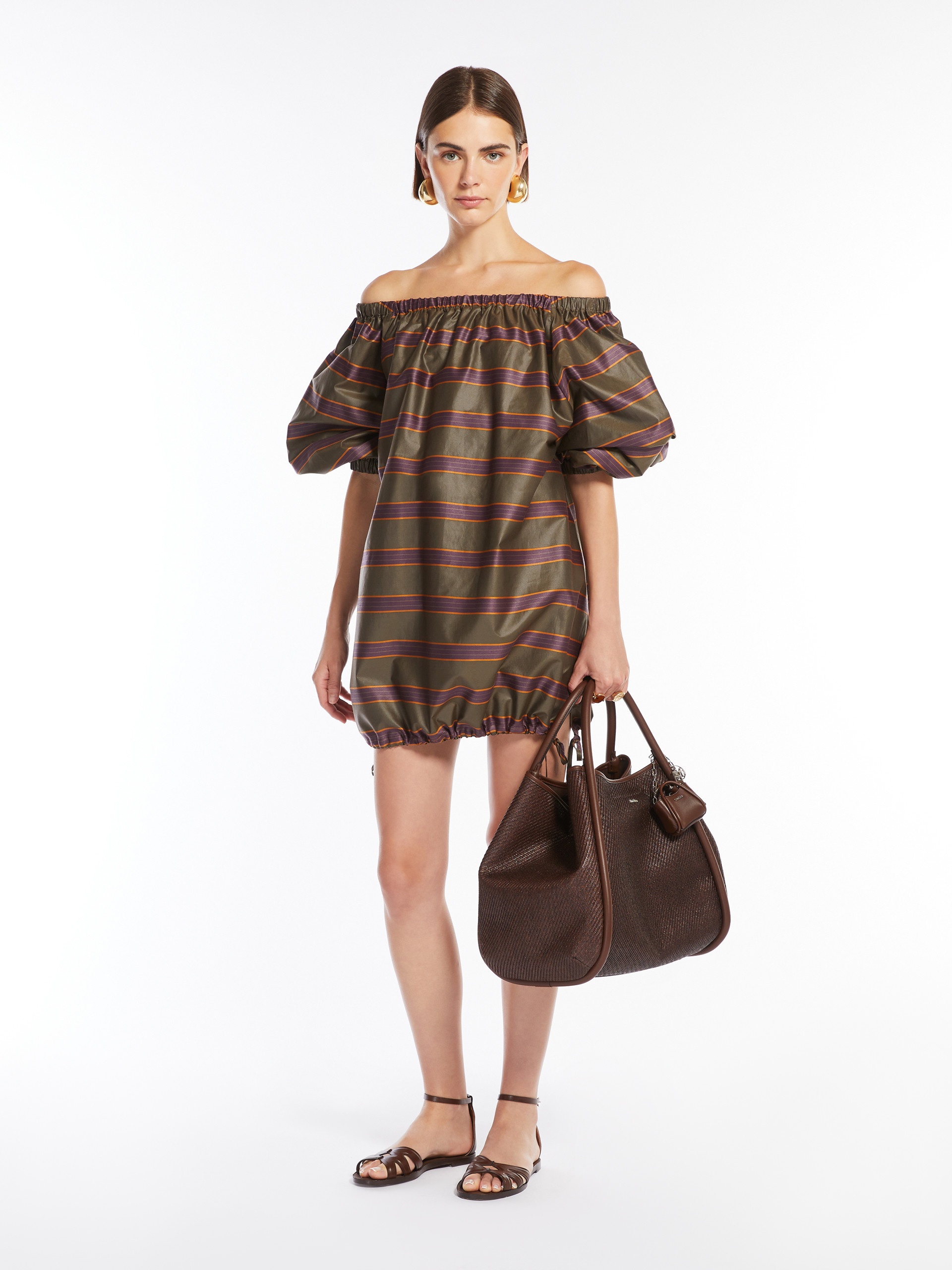 ALCAMO Off-the-shoulder dress in a cotton blend - 2