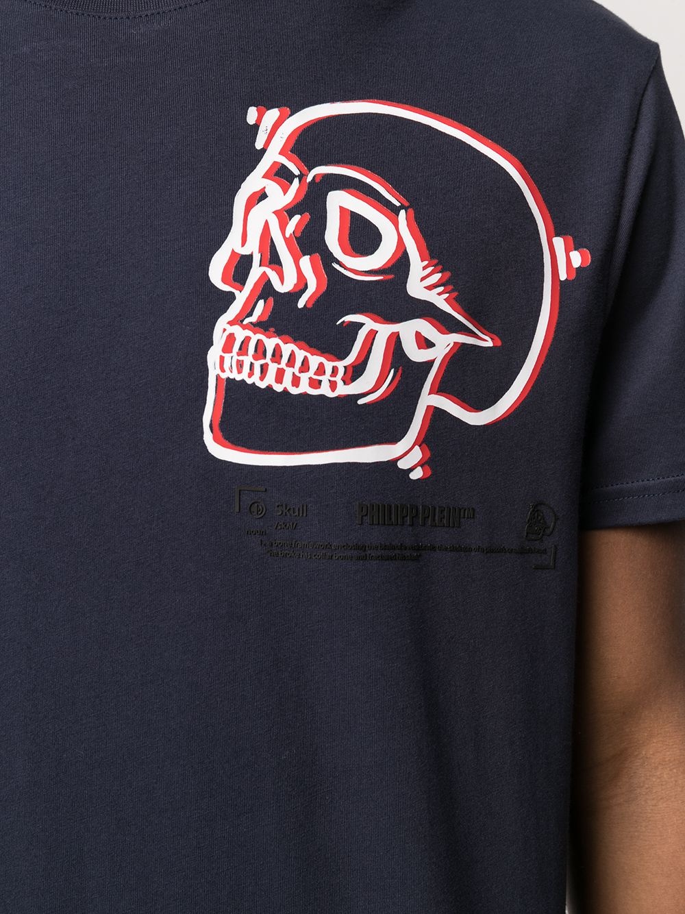 outline skull print T-shirt - 5