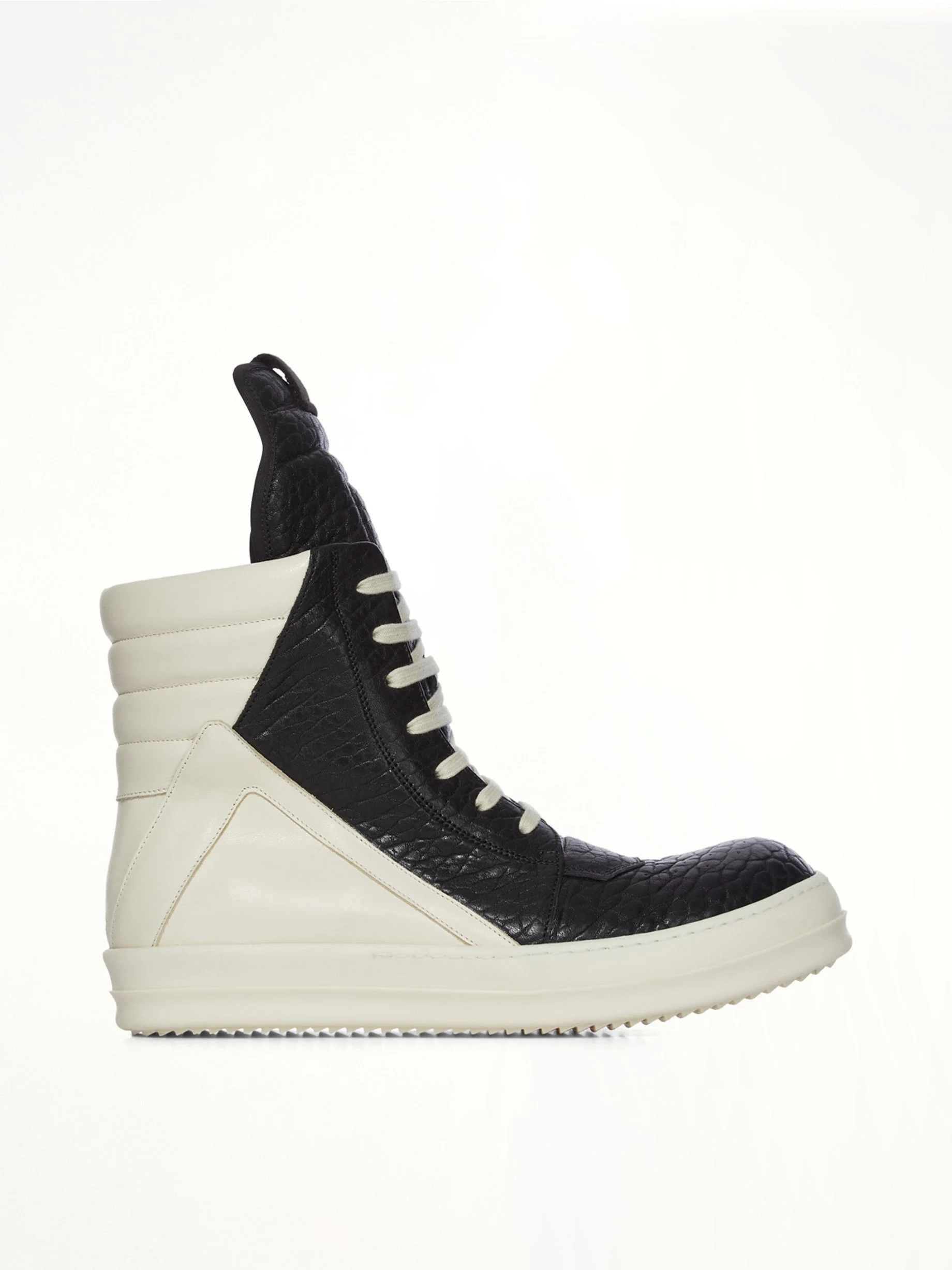 Geobasket Heel Sneaker in Black/Milk - 1