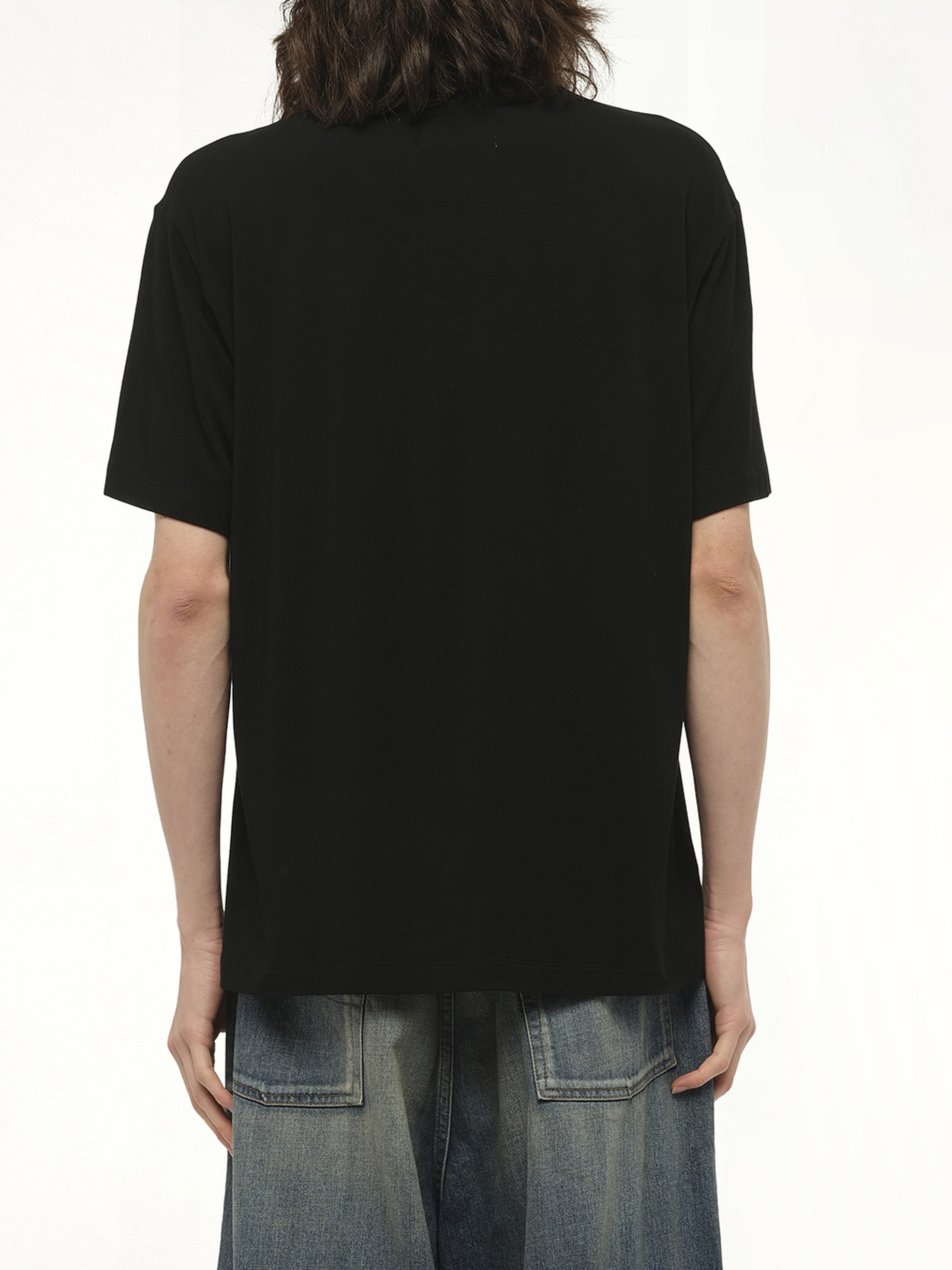 Big Japanese Neon Paint Fan Service T-Shirt in Black - 6