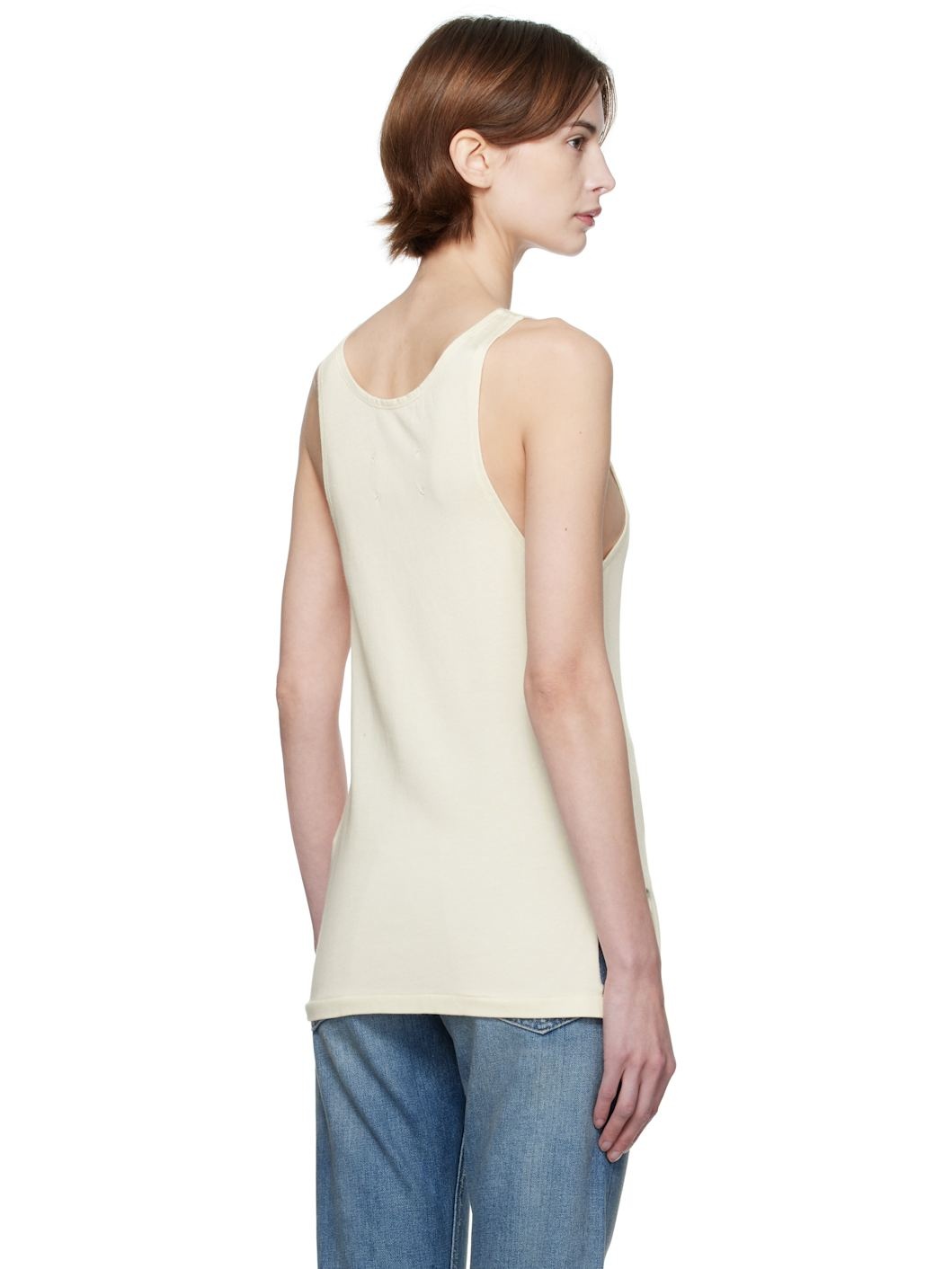 Beige Logo Tank Top - 3