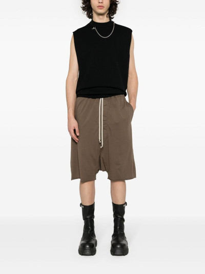 Rick Owens organic-cotton drop-crotch shorts outlook