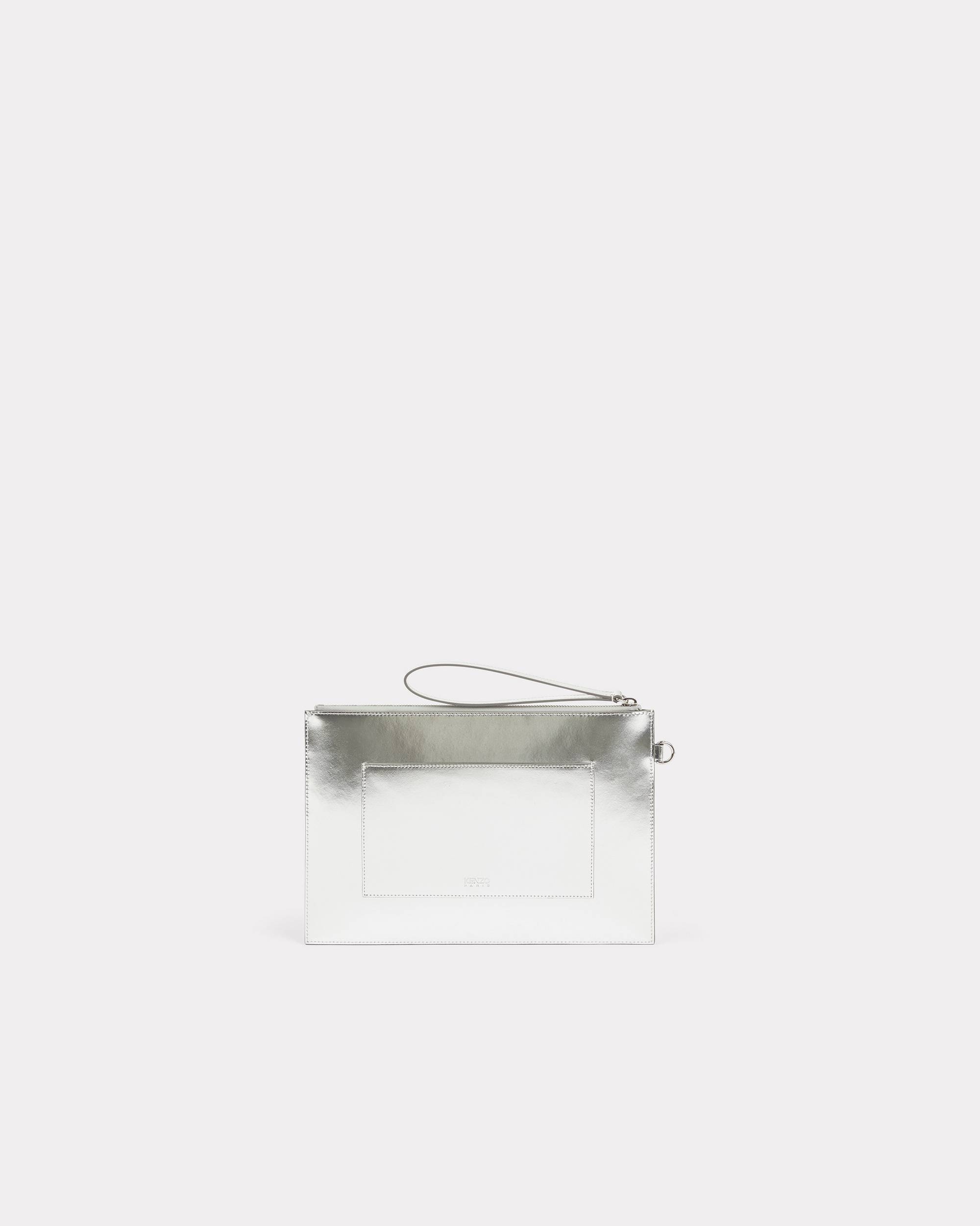 Large 'KENZO Paris' leather clutch - 2