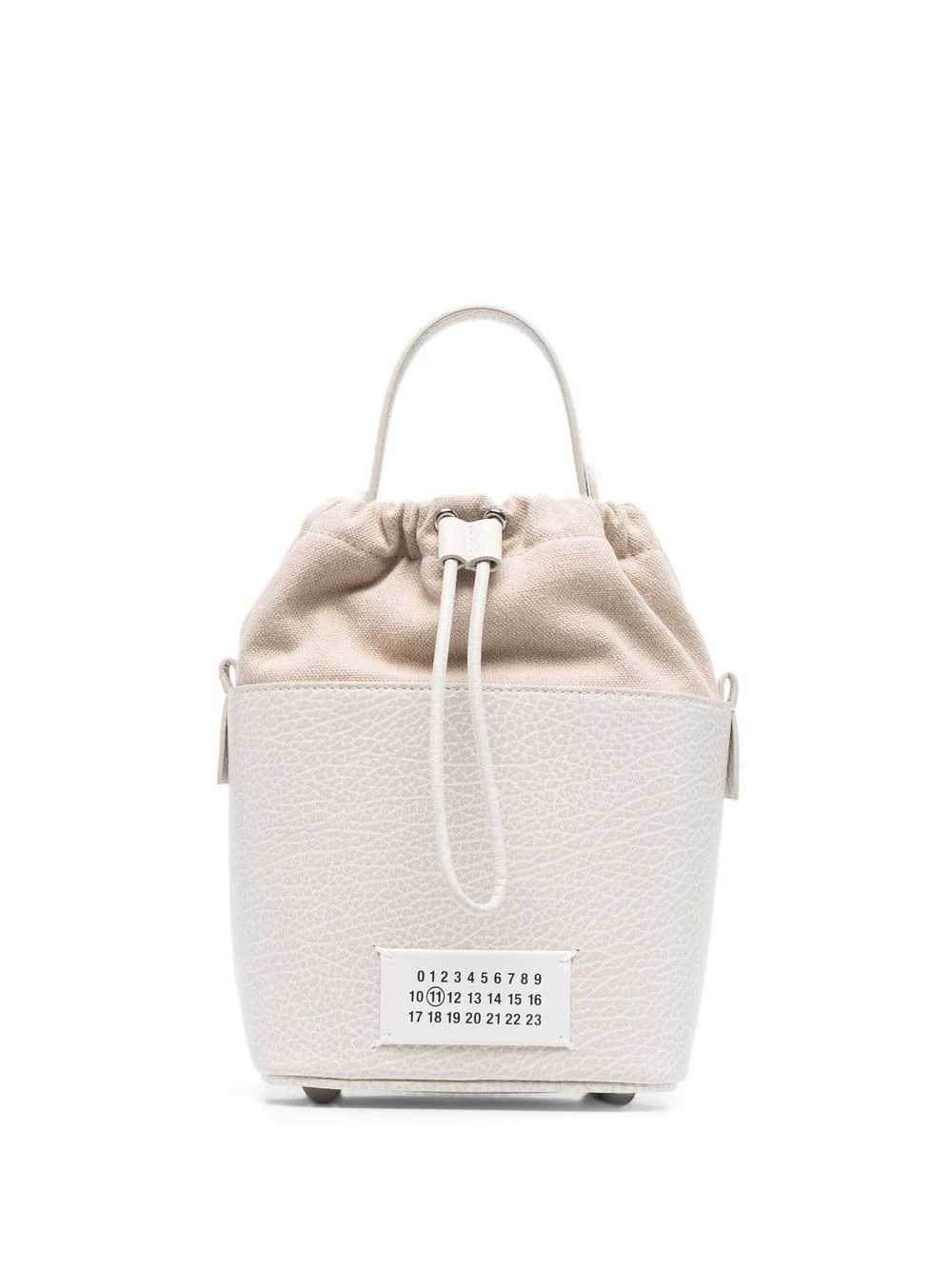 ハンドバッグ Maison Margiela 22FW Women's 5AC Numbering Logo Patch Bucket Maison Margiela 5AC numbers-patch bucket bag | farfetch