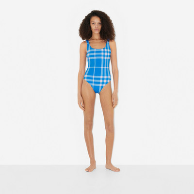 Burberry Check Stretch Nylon Swimsuit outlook