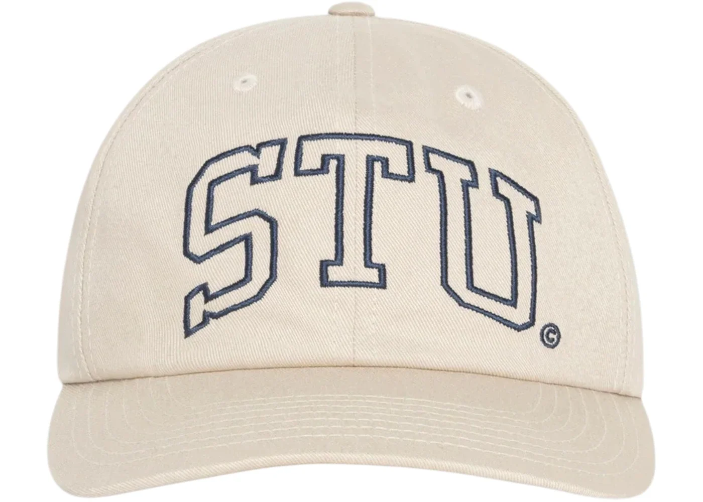 Stussy Mid-Depth Stu Arch Strapback Natural - 1