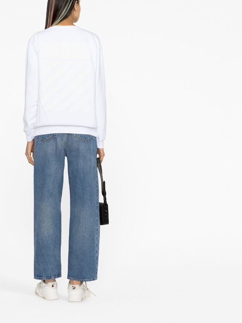 Diag-stripe print sweatshirt 4