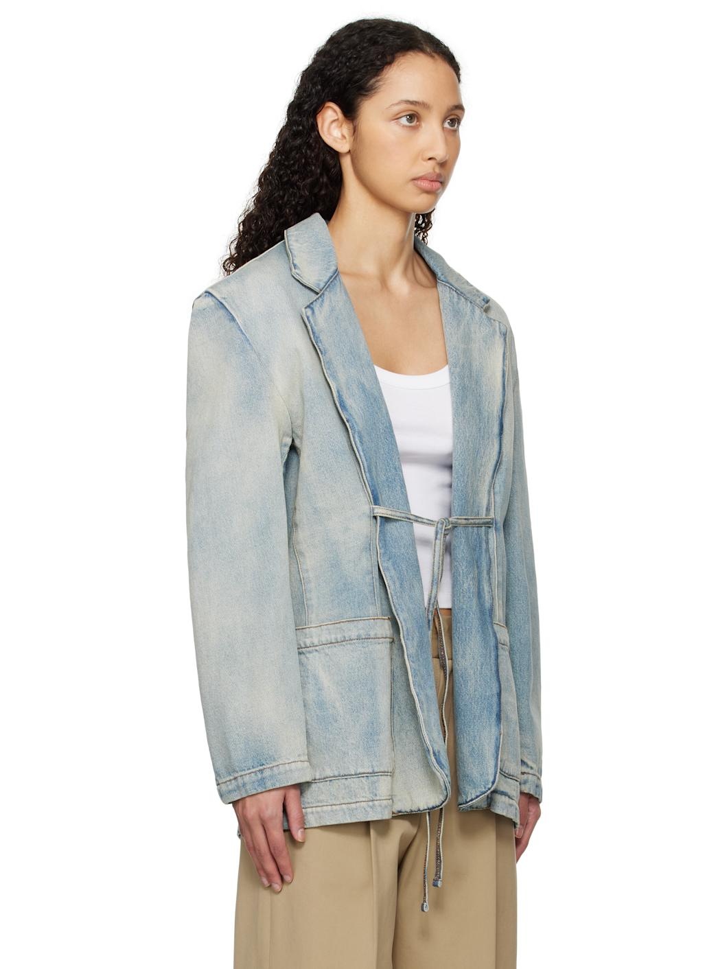 Blue Faded Denim Jacket - 2