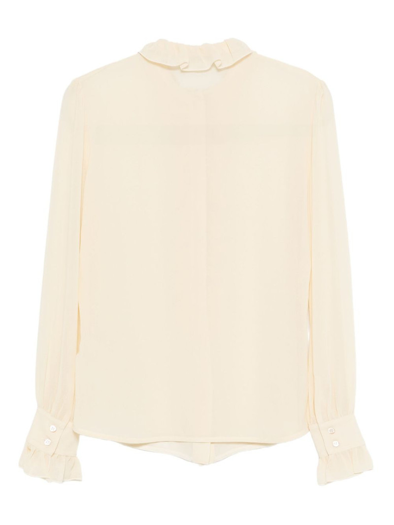 VIVETTA ruffled silk blouse outlook
