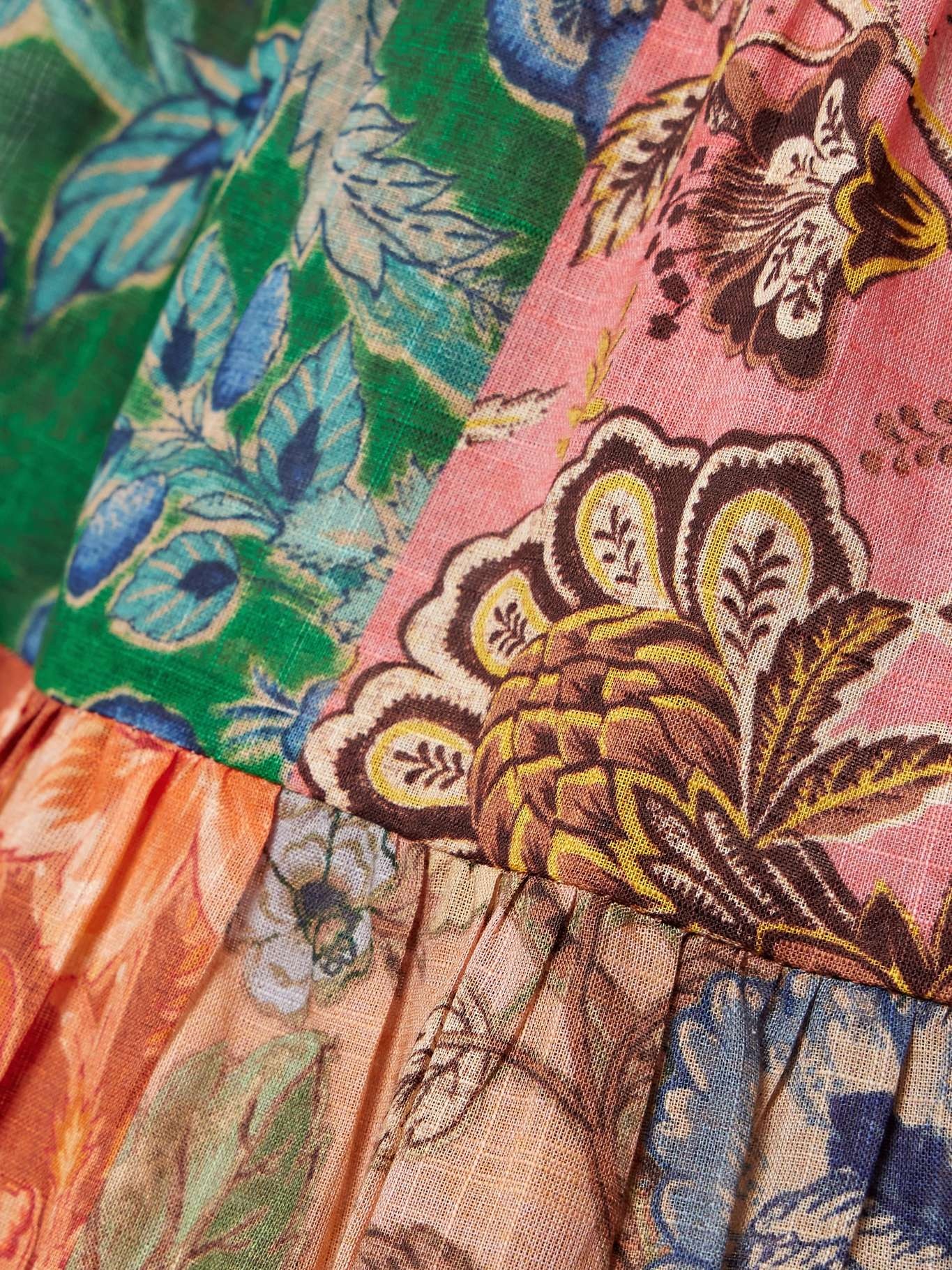 Patchwork Skirt Zimmermann Floral Maxi Skirt Zimmermann Junie