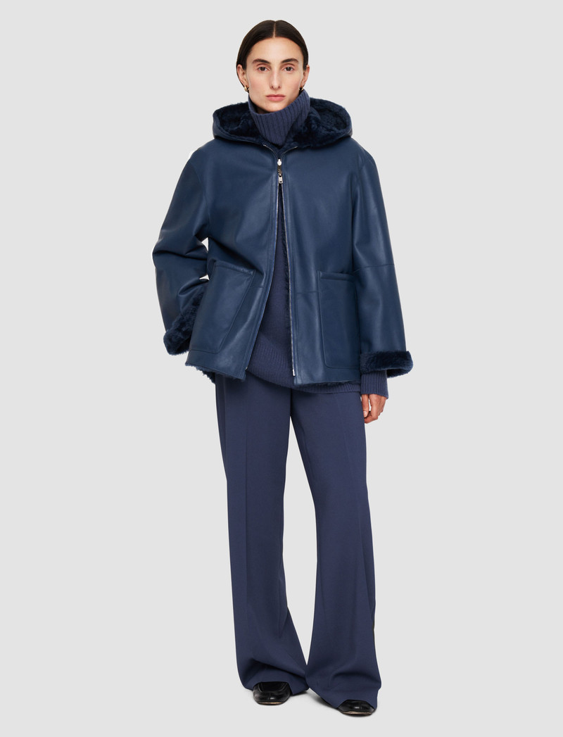 JOSEPH Cosser Reversible Shearling Coat outlook