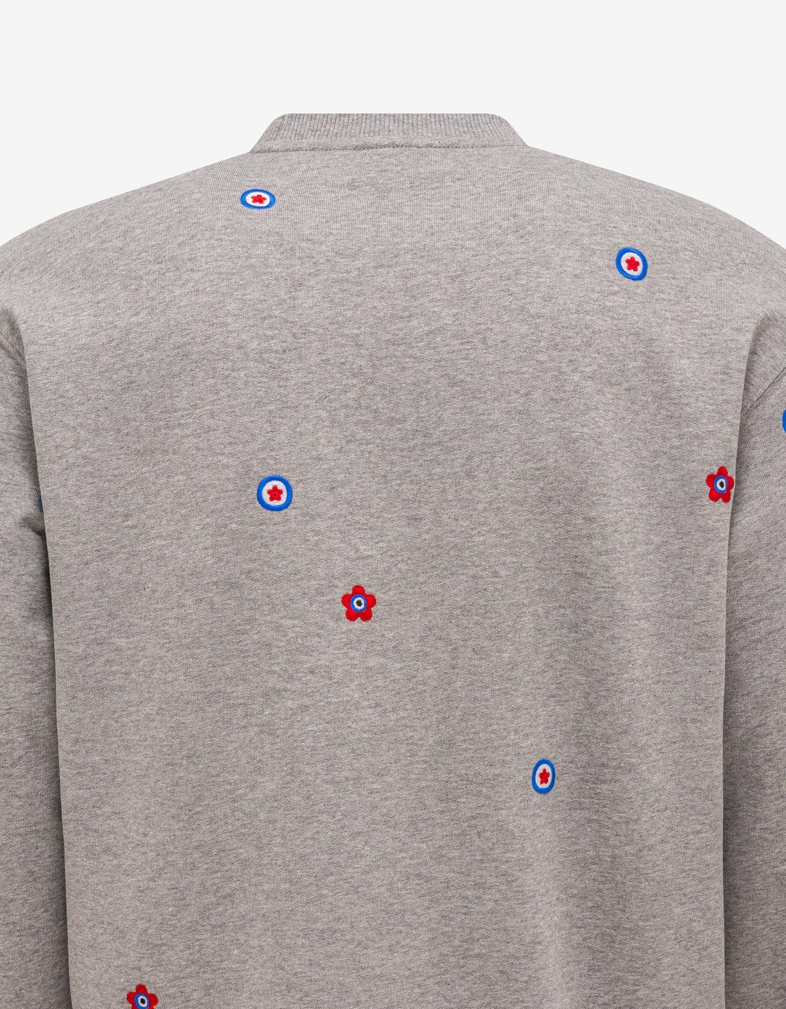 Kenzo Grey 'Kenzo Target' Embroidered Sweatshirt - 3