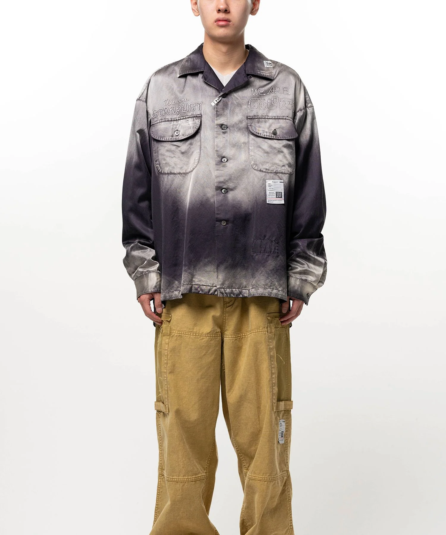 Bleached Satin Shirt - 1
