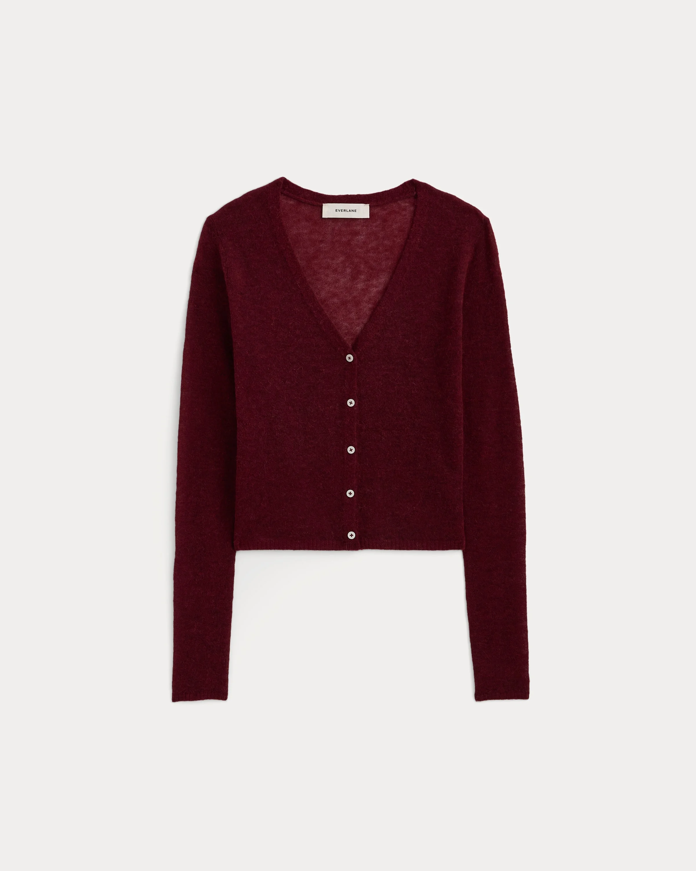 AIR ALPACA WIDE V CROPPED CARDIGAN - 1
