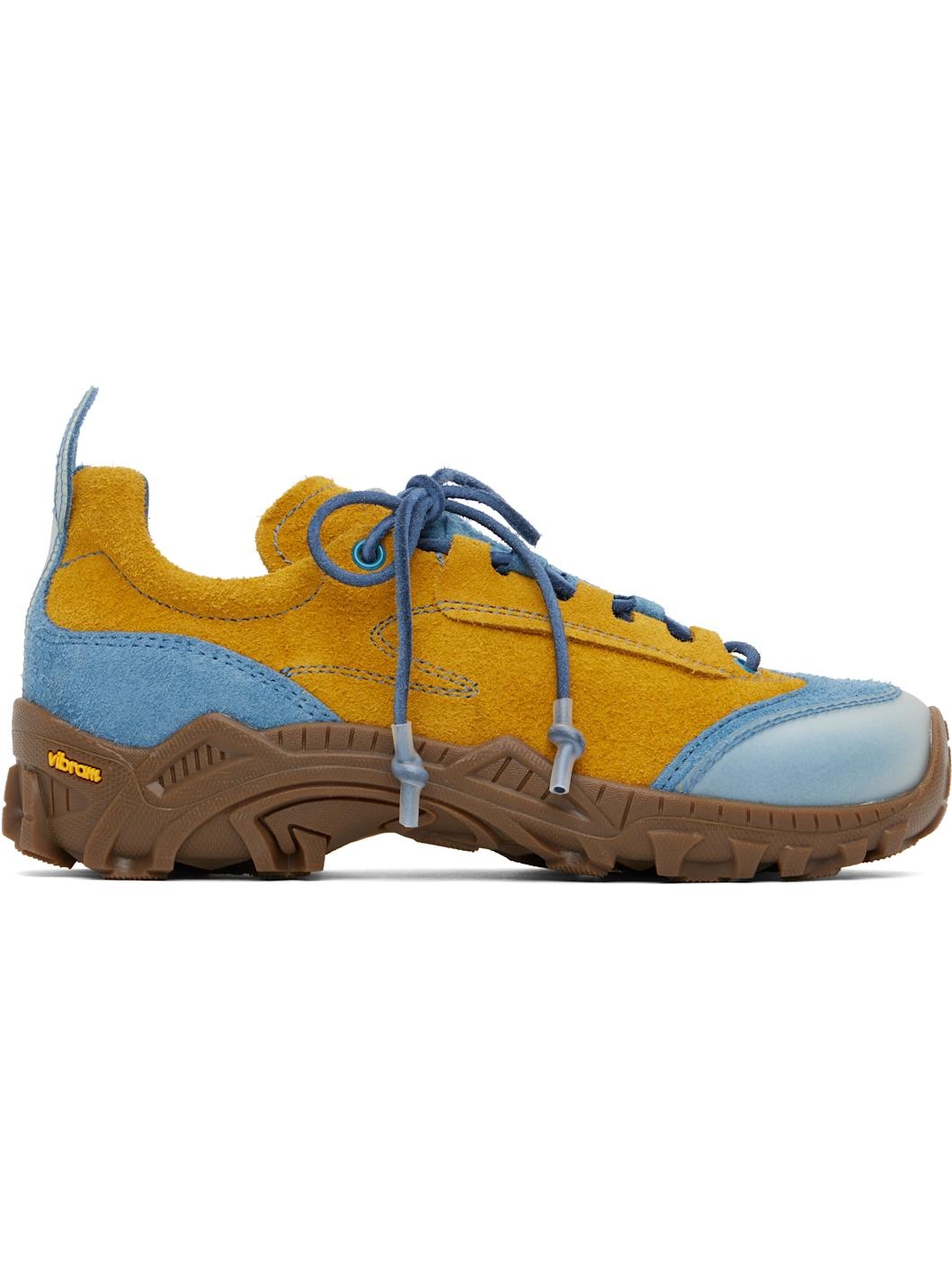 Blue & Tan Gabe Sneakers - 1