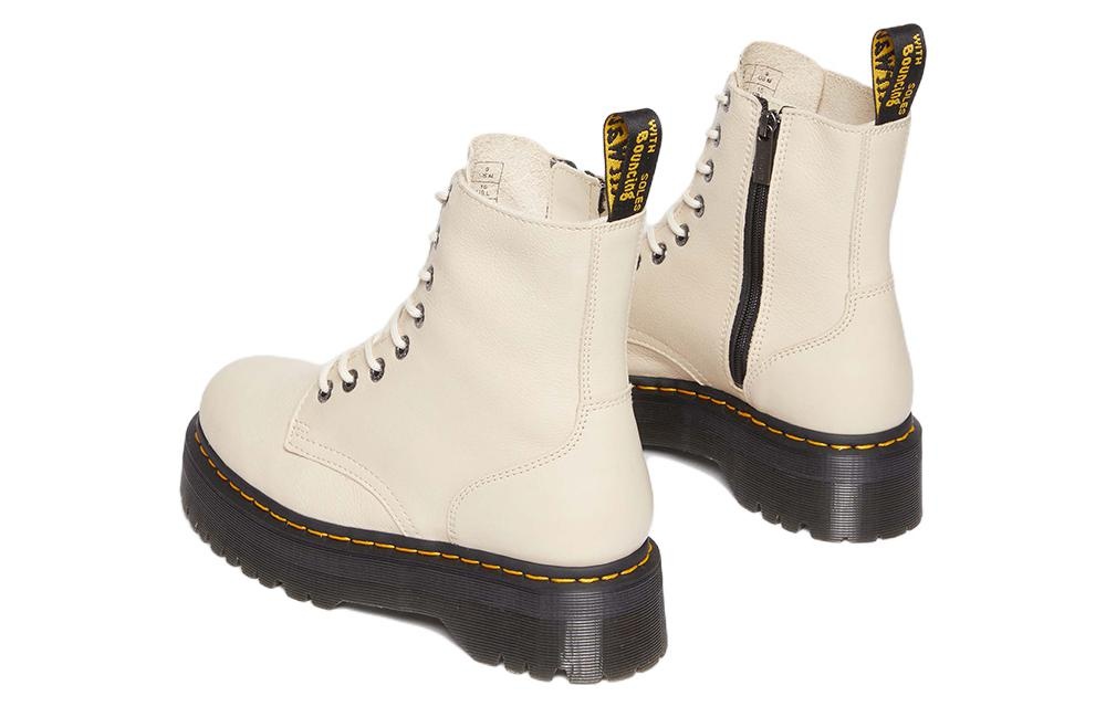 Dr. Martens Jadon III Pisa Leather Platform Boots 'Parchment Beige' 26378292 - 4