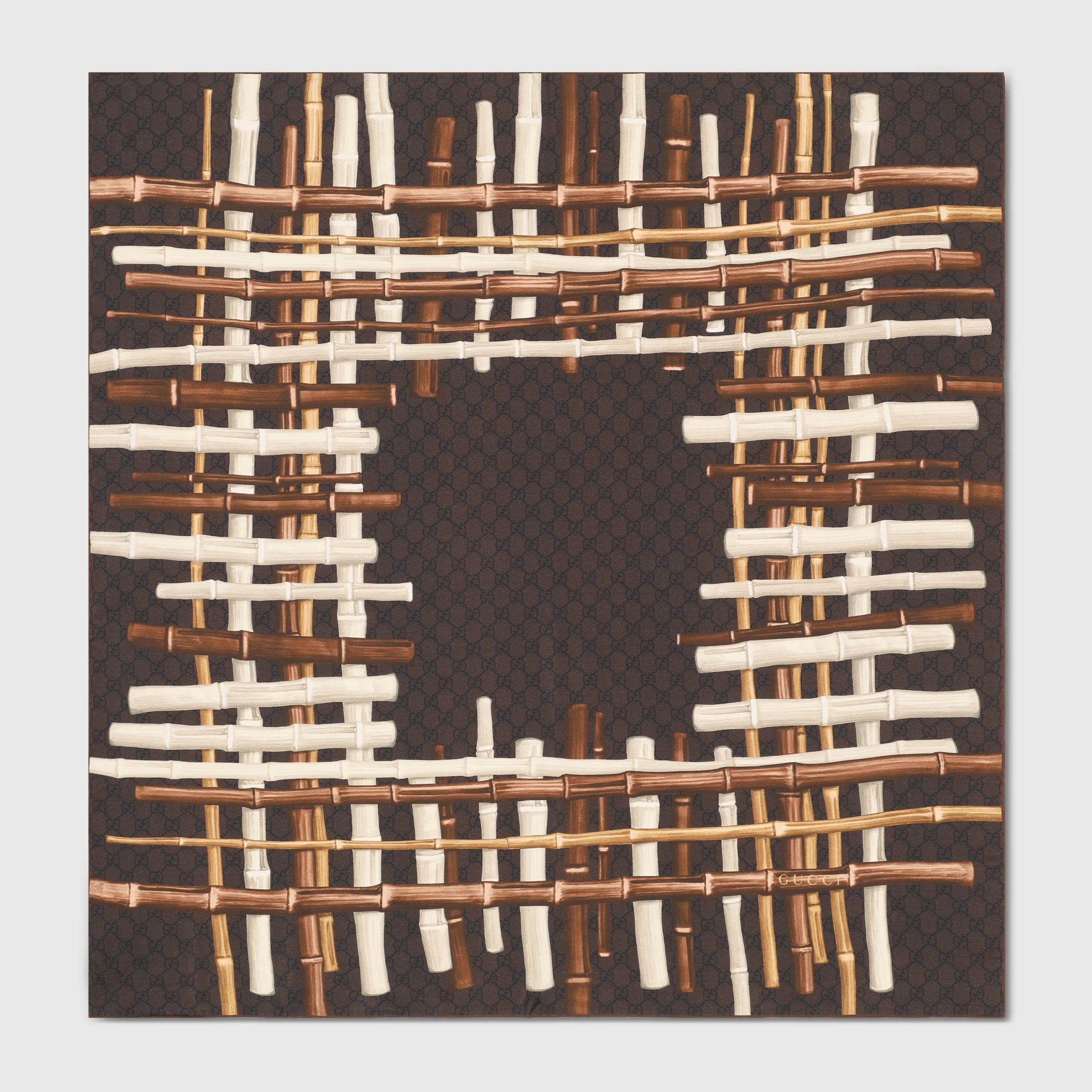 Printed silk twill carré - 1