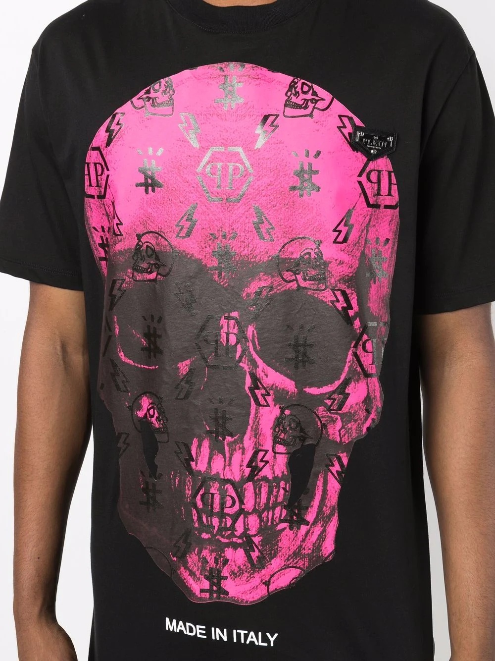 monogram skull T-shirt - 6