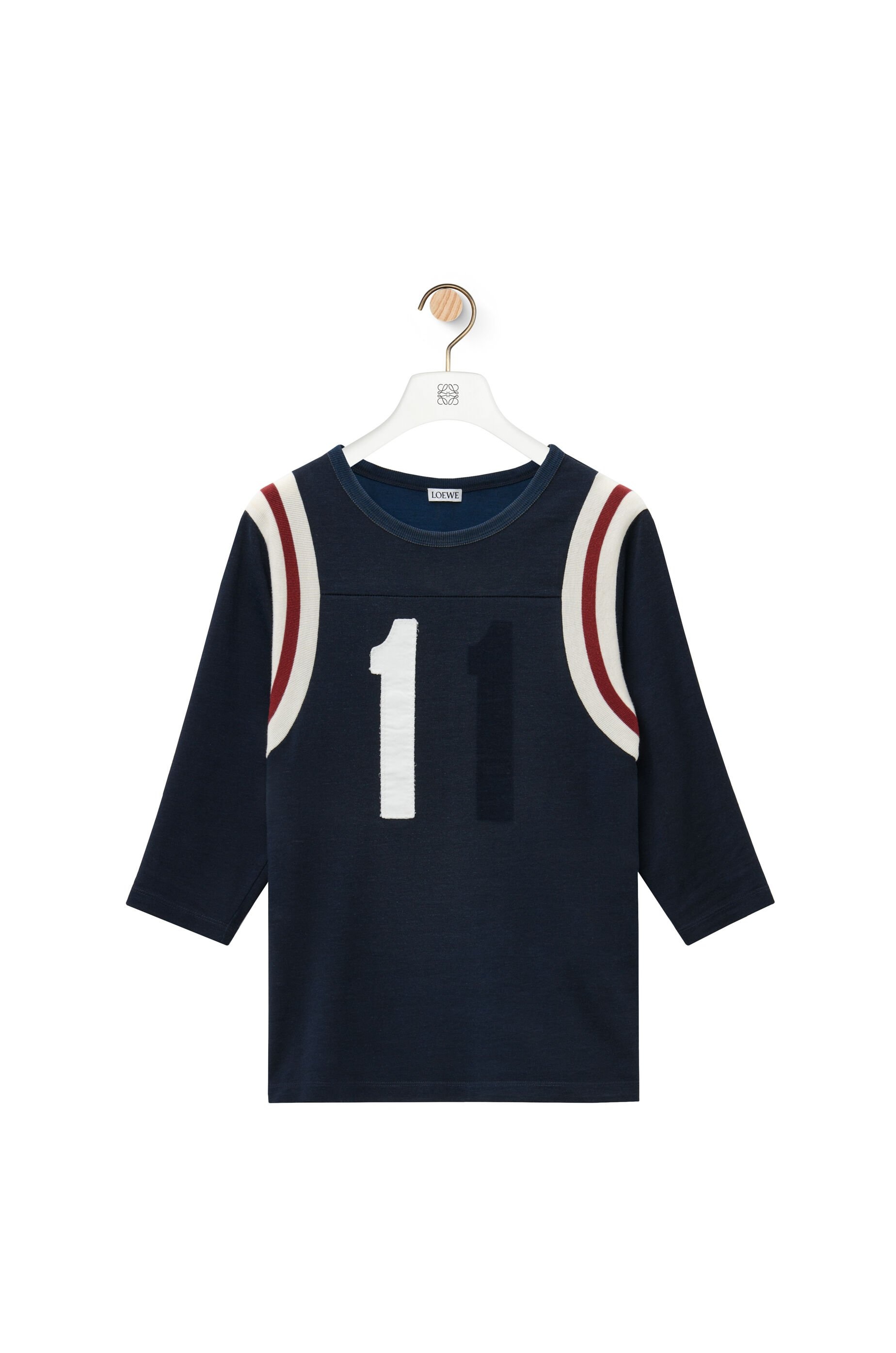 Slim fit T-shirt in cotton and viscose - 1