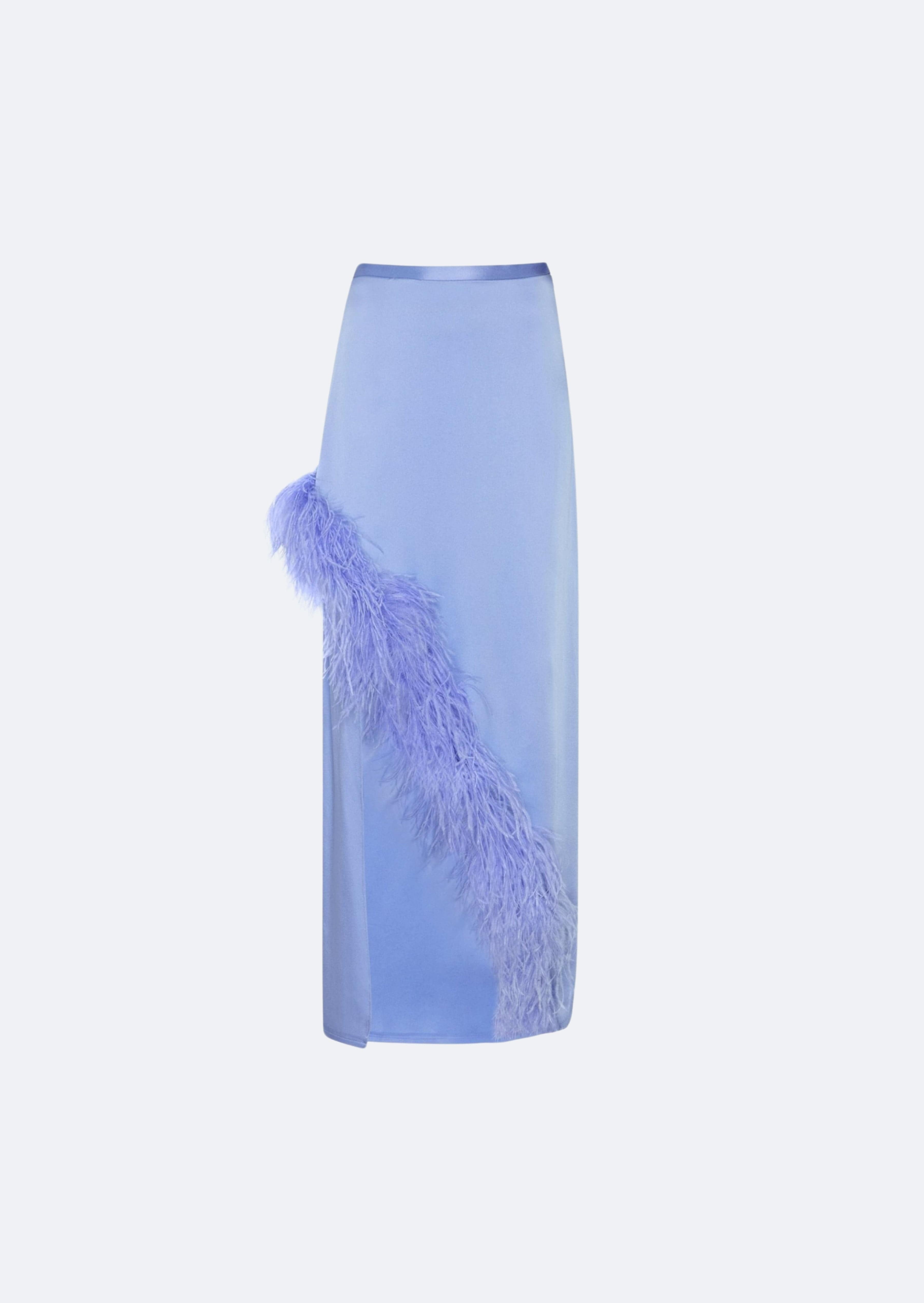 Feather Asymmetrical Skirt - 1