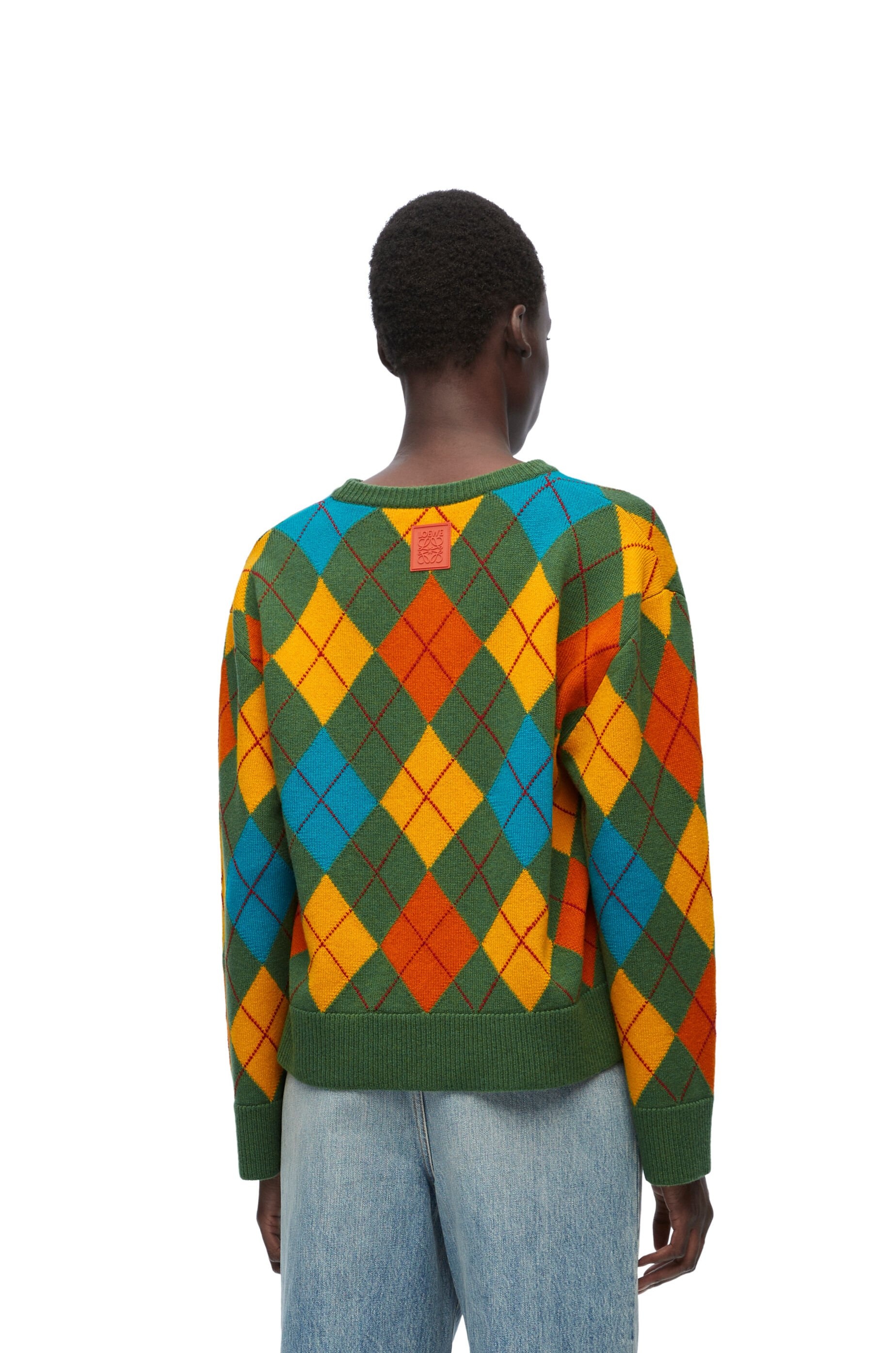 Argyle sweater in wool - 4