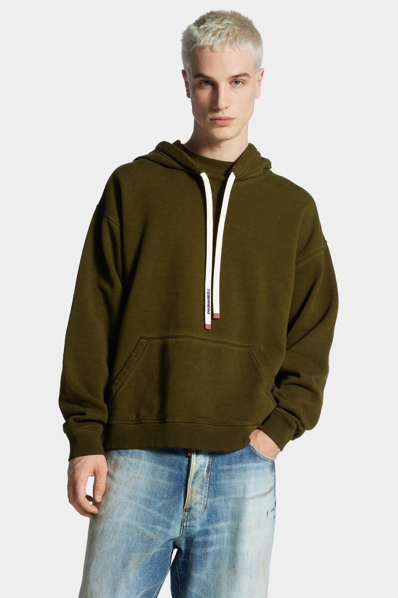 RELAX FIT LOGO DRAWSTRING HOODIE - 3