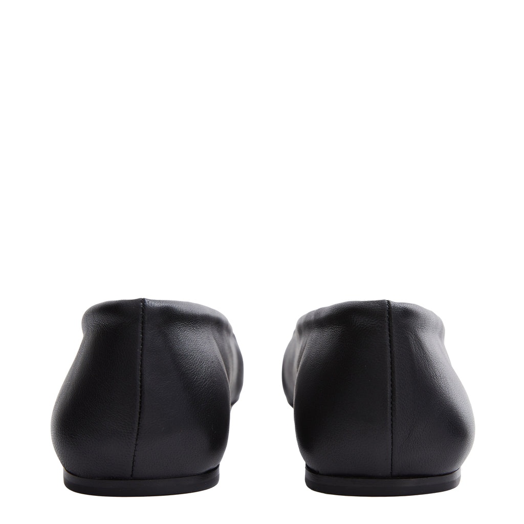 LEATHER BALLERINA SHOES - 5