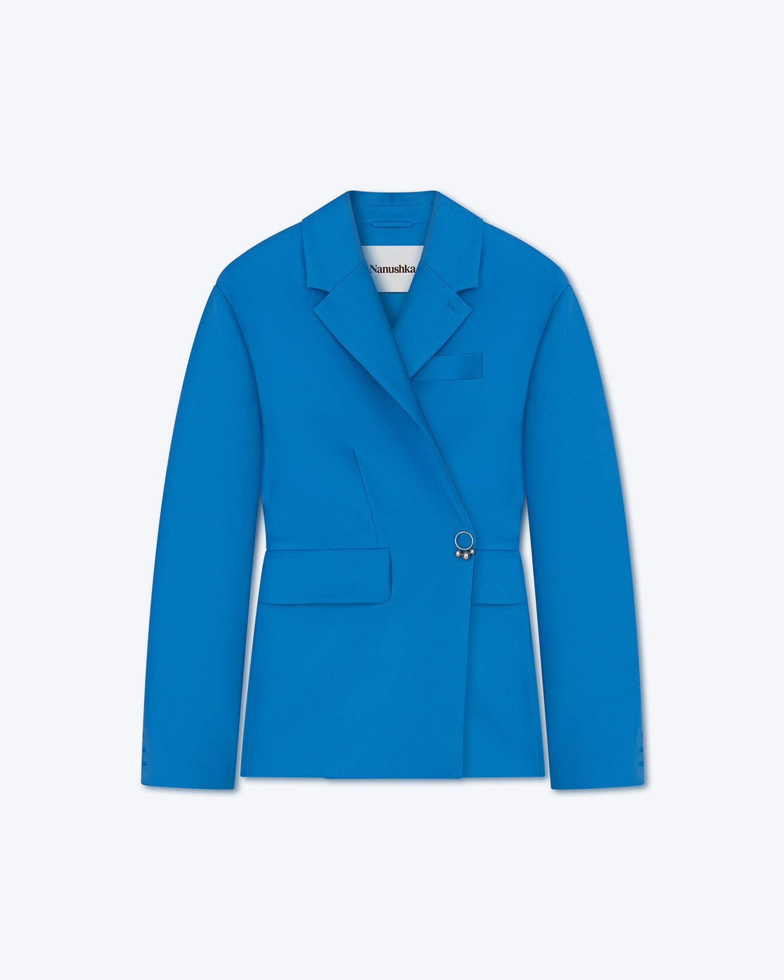 DANNI - Asymmetric blazer - Electric blue - 1