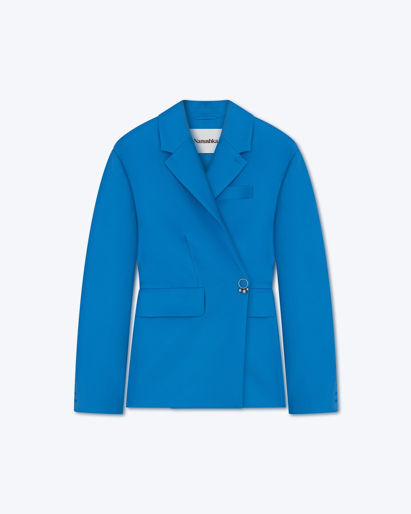 DANNI - Asymmetric blazer - Electric blue 1