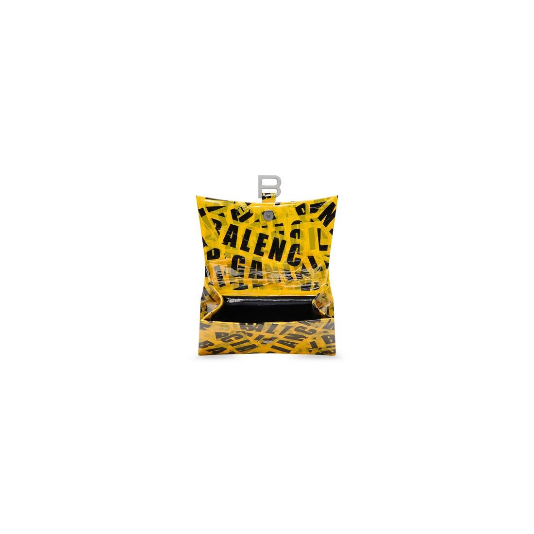 Women's Hourglass Small Handbag In Box With Tape in Yellow - 5
