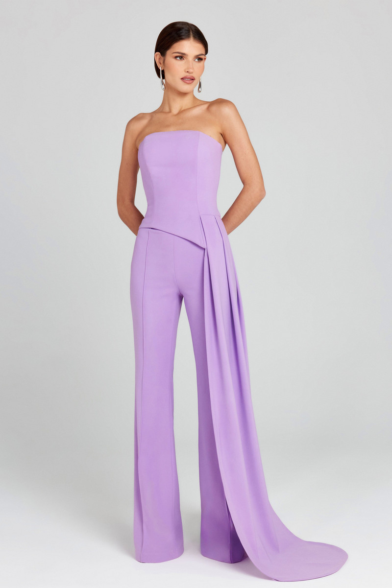 NADINE MERABI Faye Lilac Top outlook