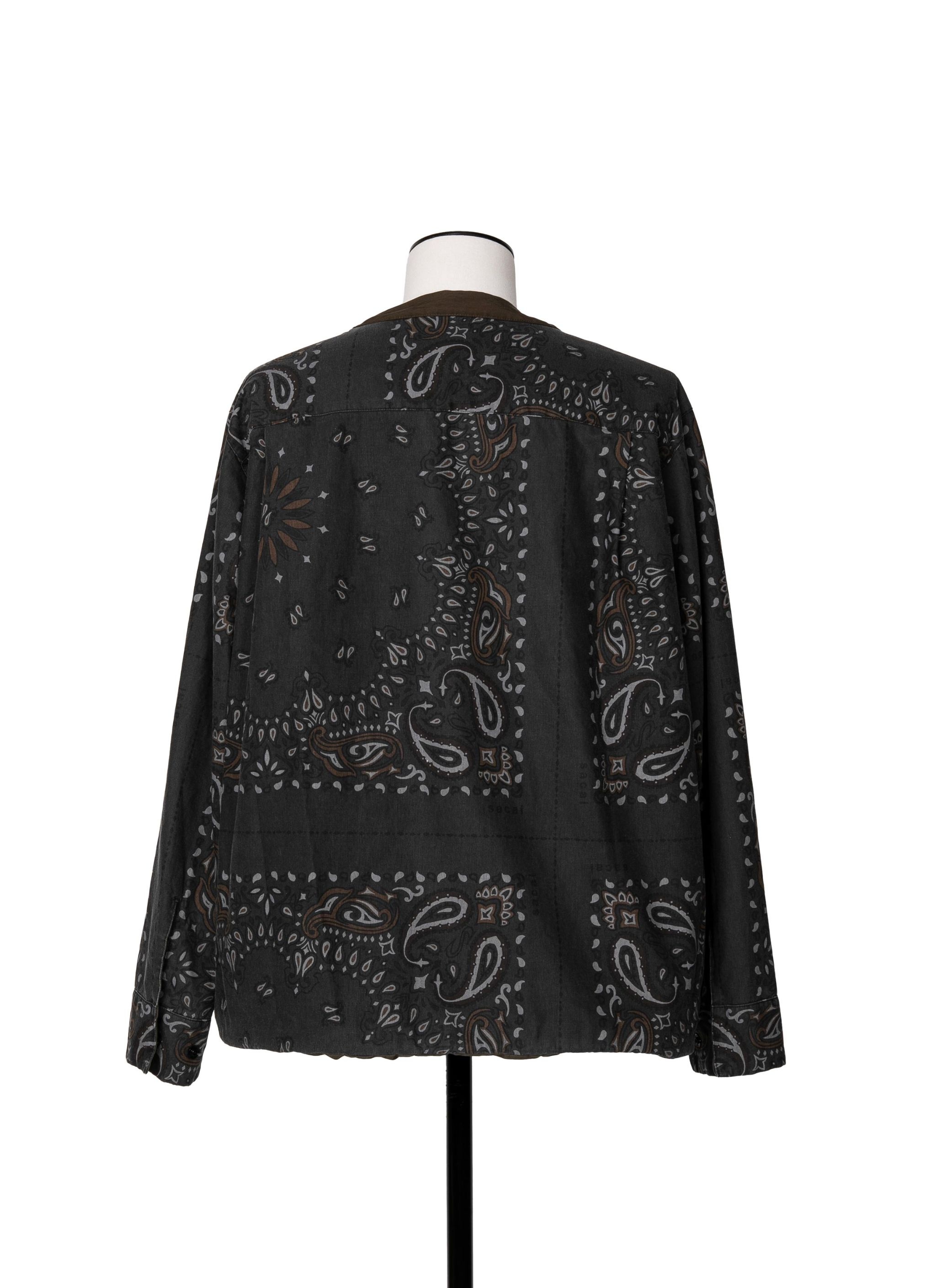 Bandana Print Reversible Pullover - 5