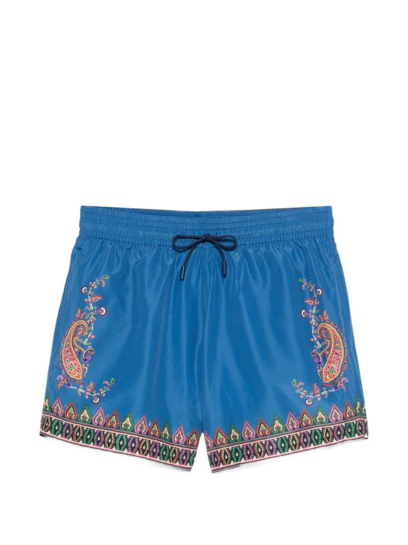 paisley-print swim shorts 1