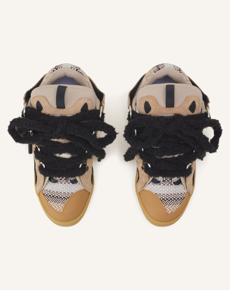 CURB SUEDE SNEAKERS WITH MESH LACES 4