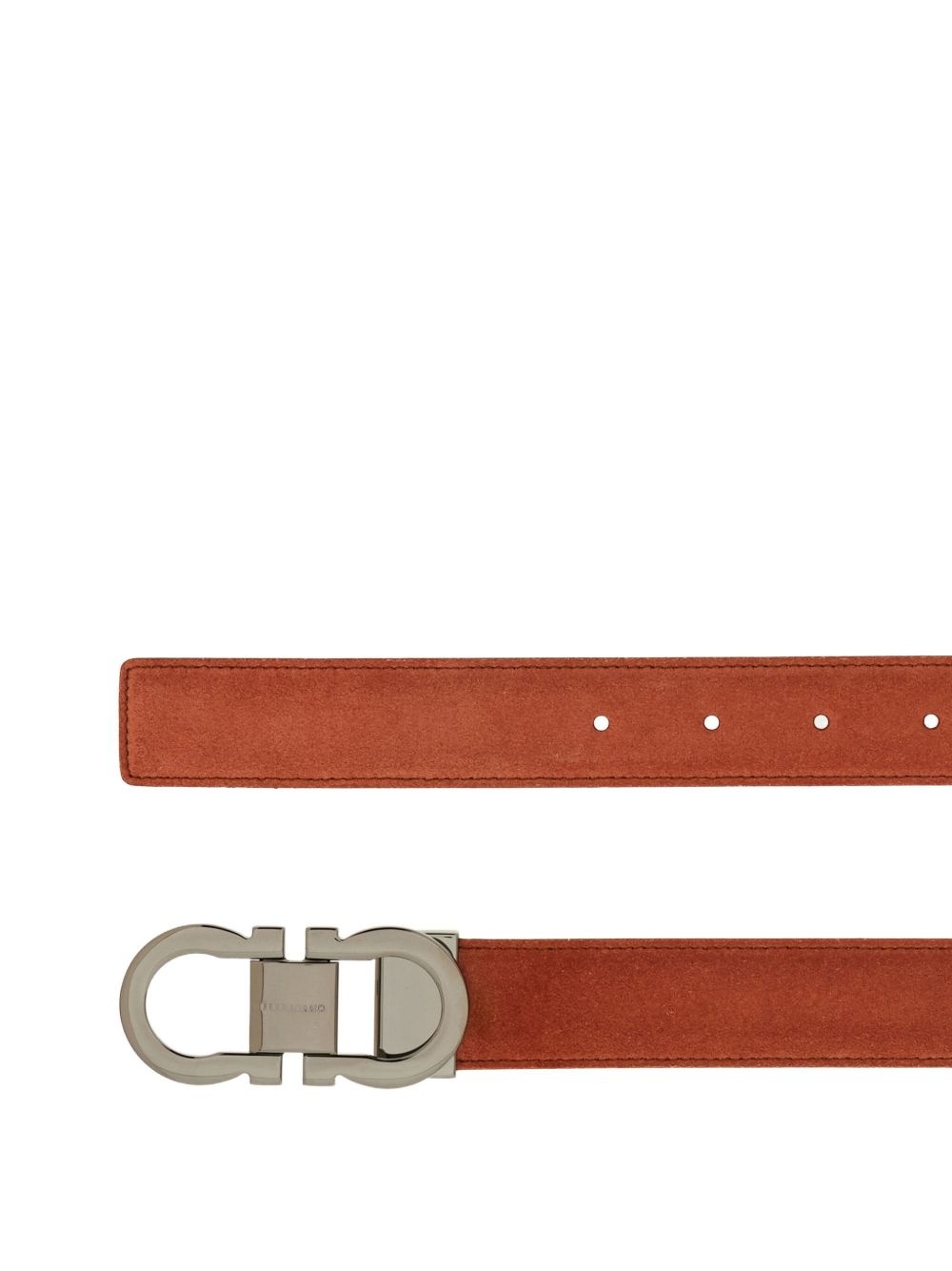 Gancini smooth leather buckle belt - 2