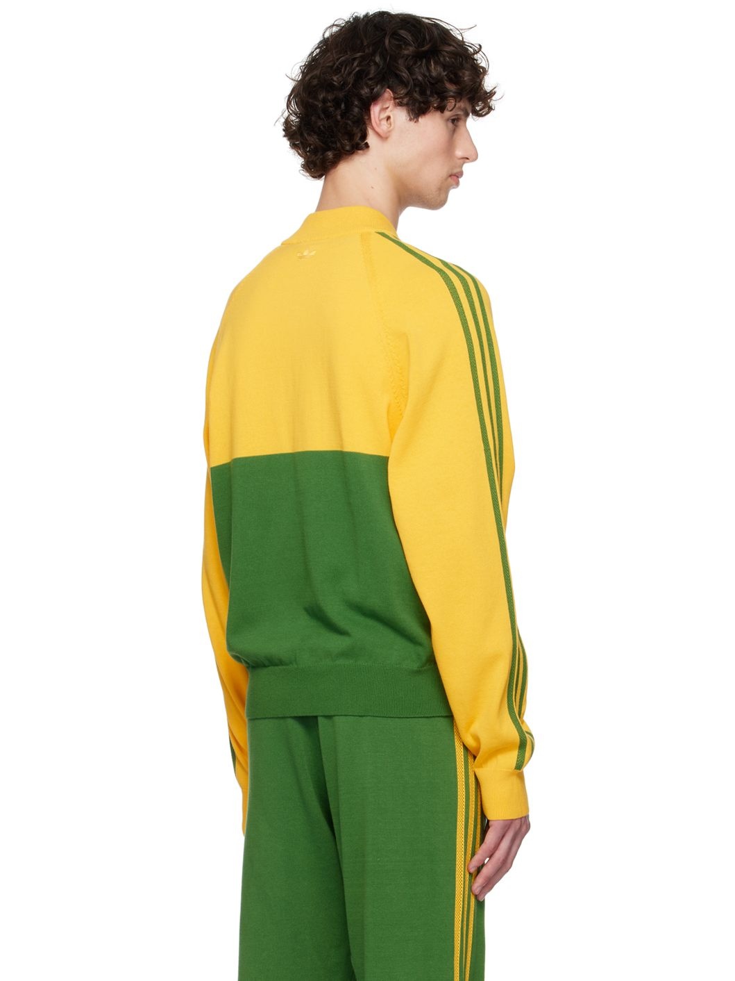 Green & Yellow adidas Originals Edition Embroidered Logo Track Jacket - 3