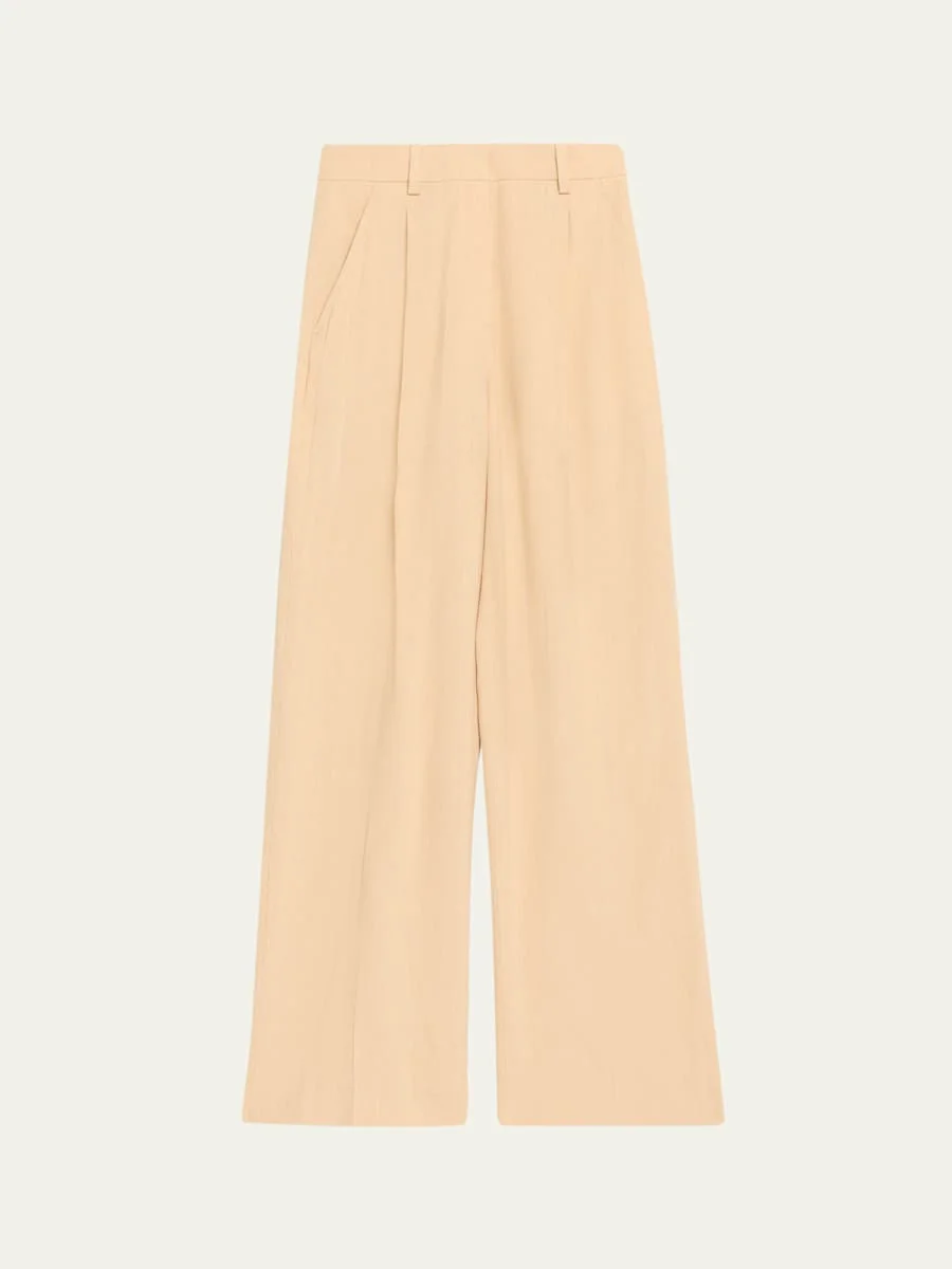 Winston Linen-Blend Pants - 1