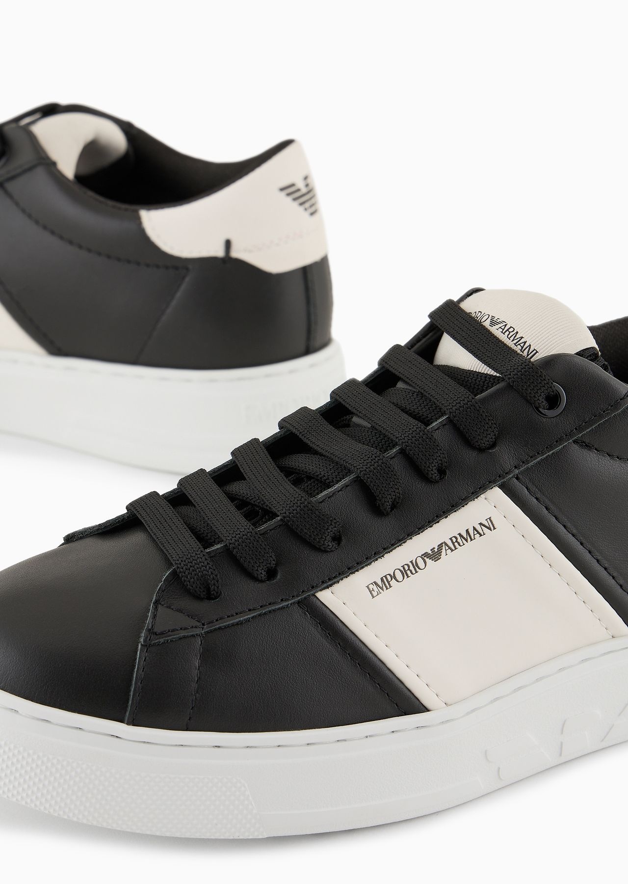 Leather sneakers with rubber details - 9