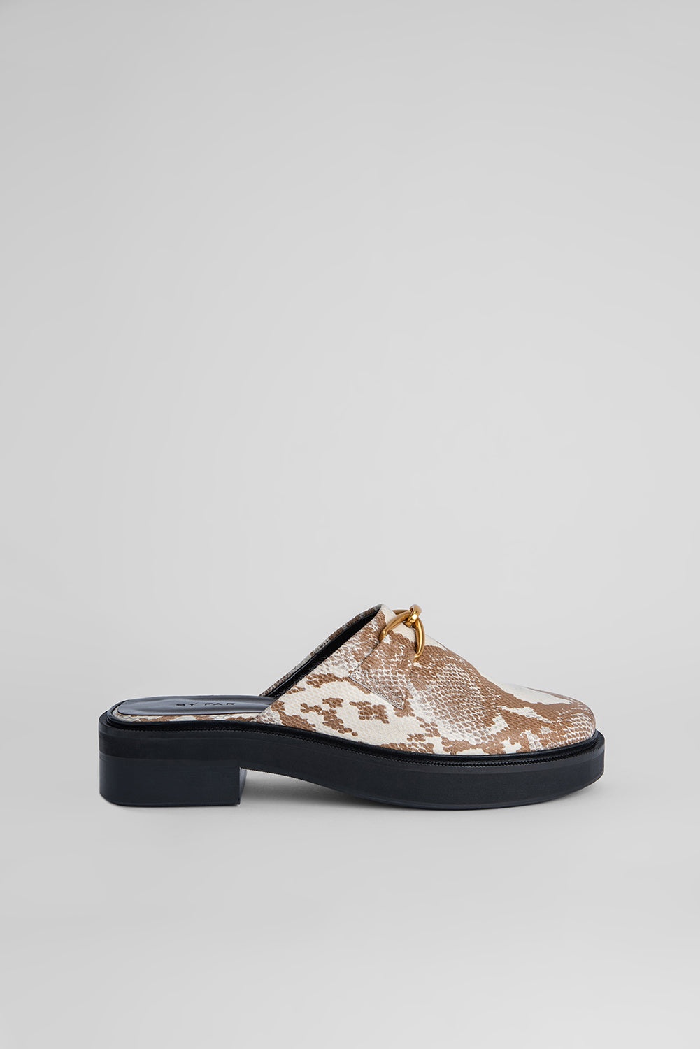 Walker Almond Snake Print Leather - 1