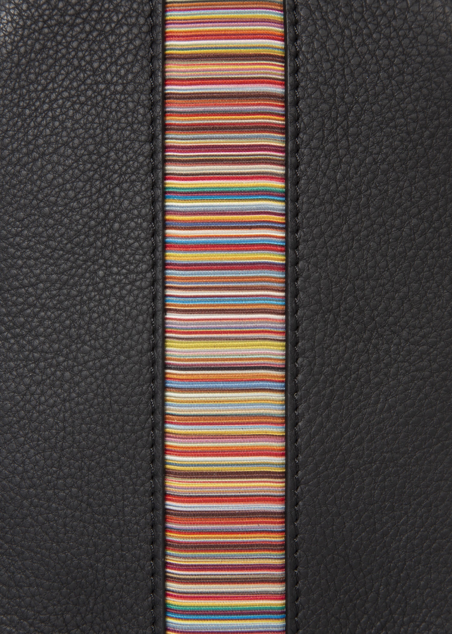 'Signature Stripe' Leather Neck Pouch - 2