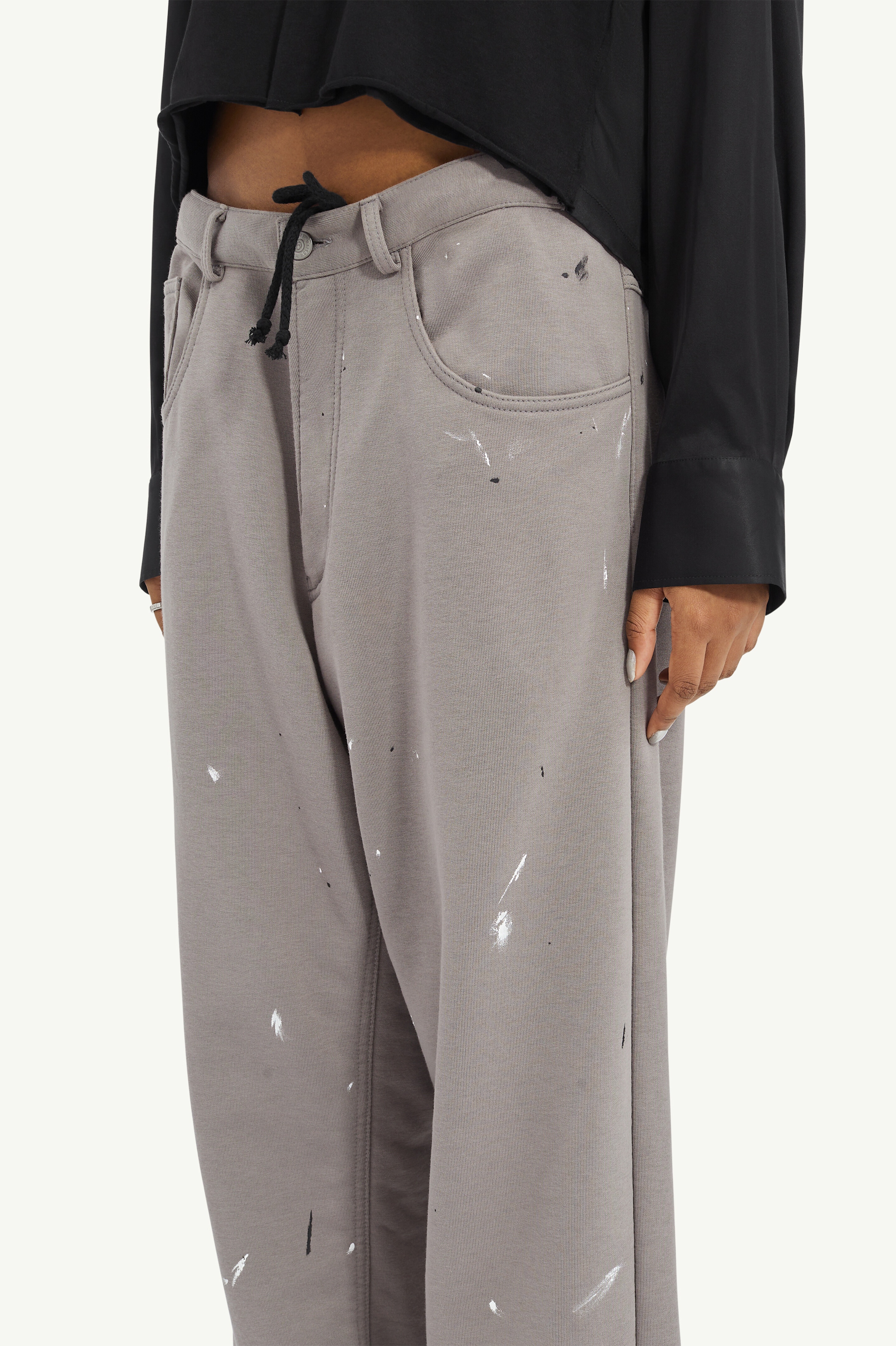 Unbrushed Sweat Jersey 5-Pocket Trousers - 5