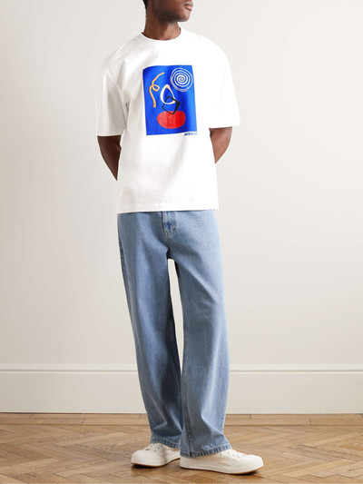 JACQUEMUS Cuadro Logo-Print Embroidered Cotton-Jersey T-Shirt outlook
