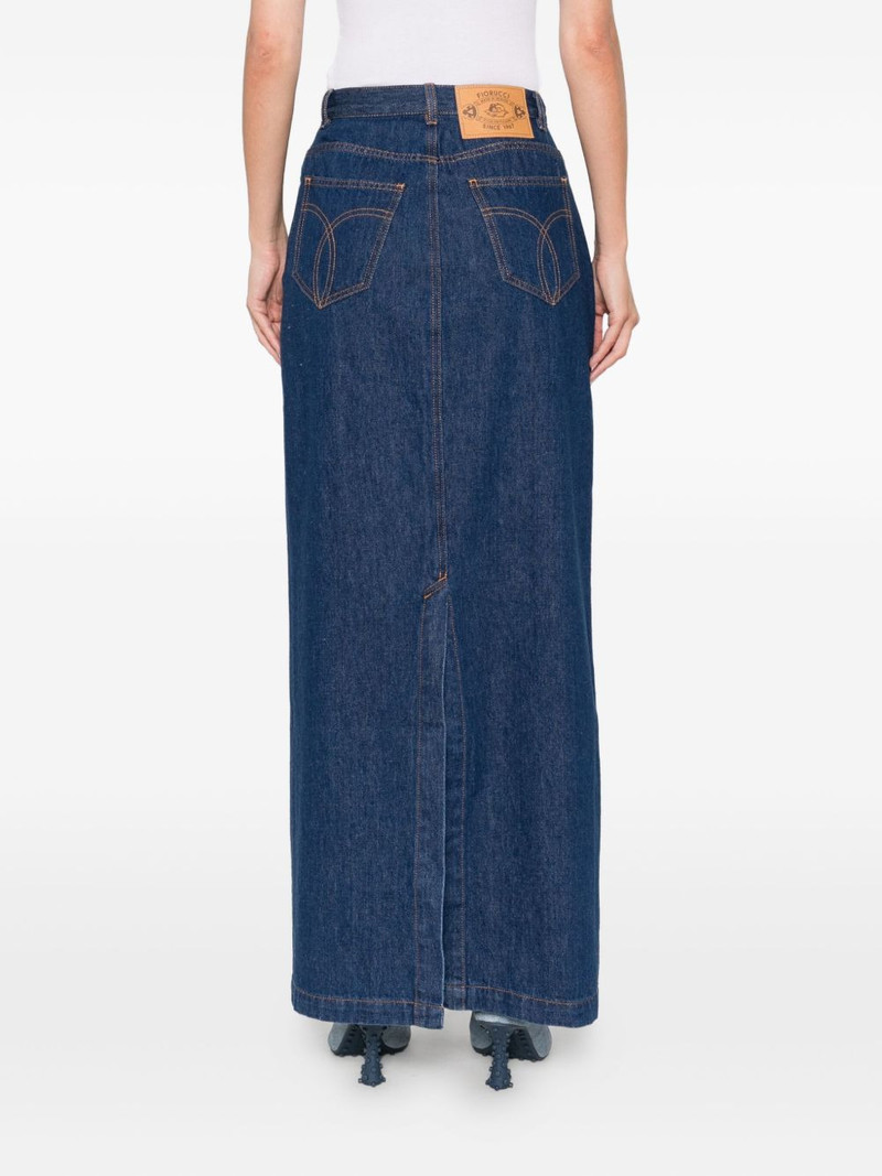 button-front denim skirt 4