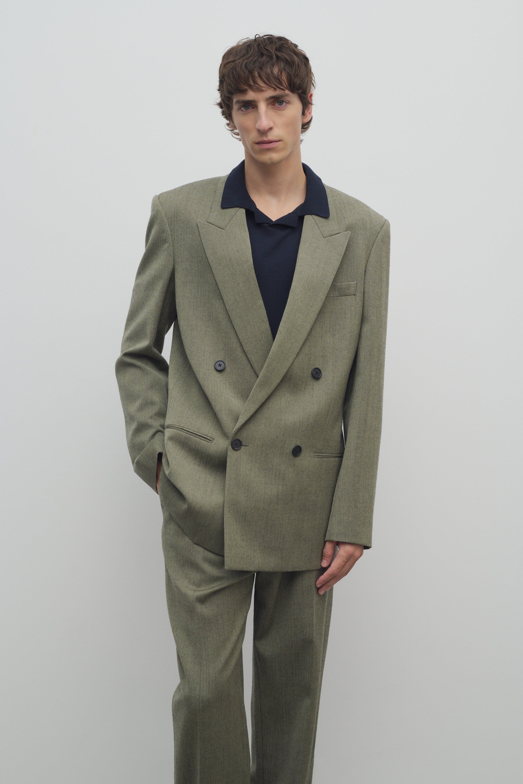 The Row George Jacket in Wool | REVERSIBLE