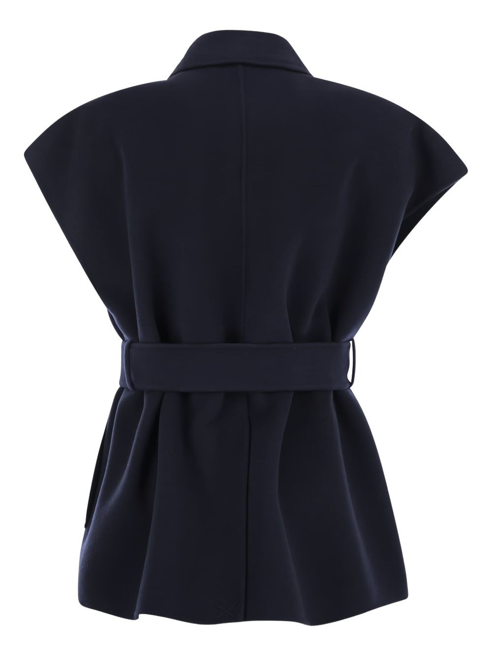 belted pocketed waistcoat - 2