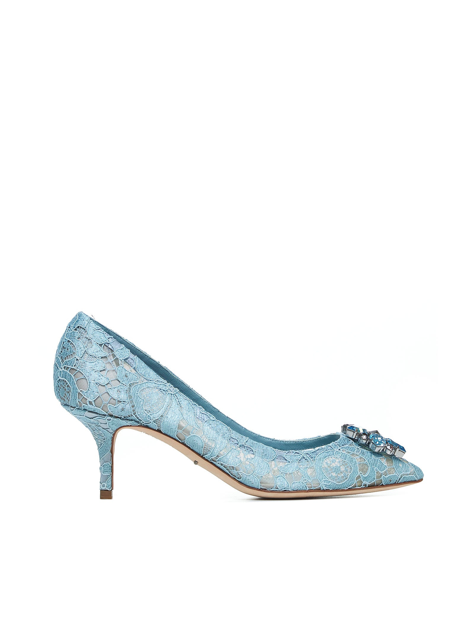 Light blue lace Rainbow pumps - 1